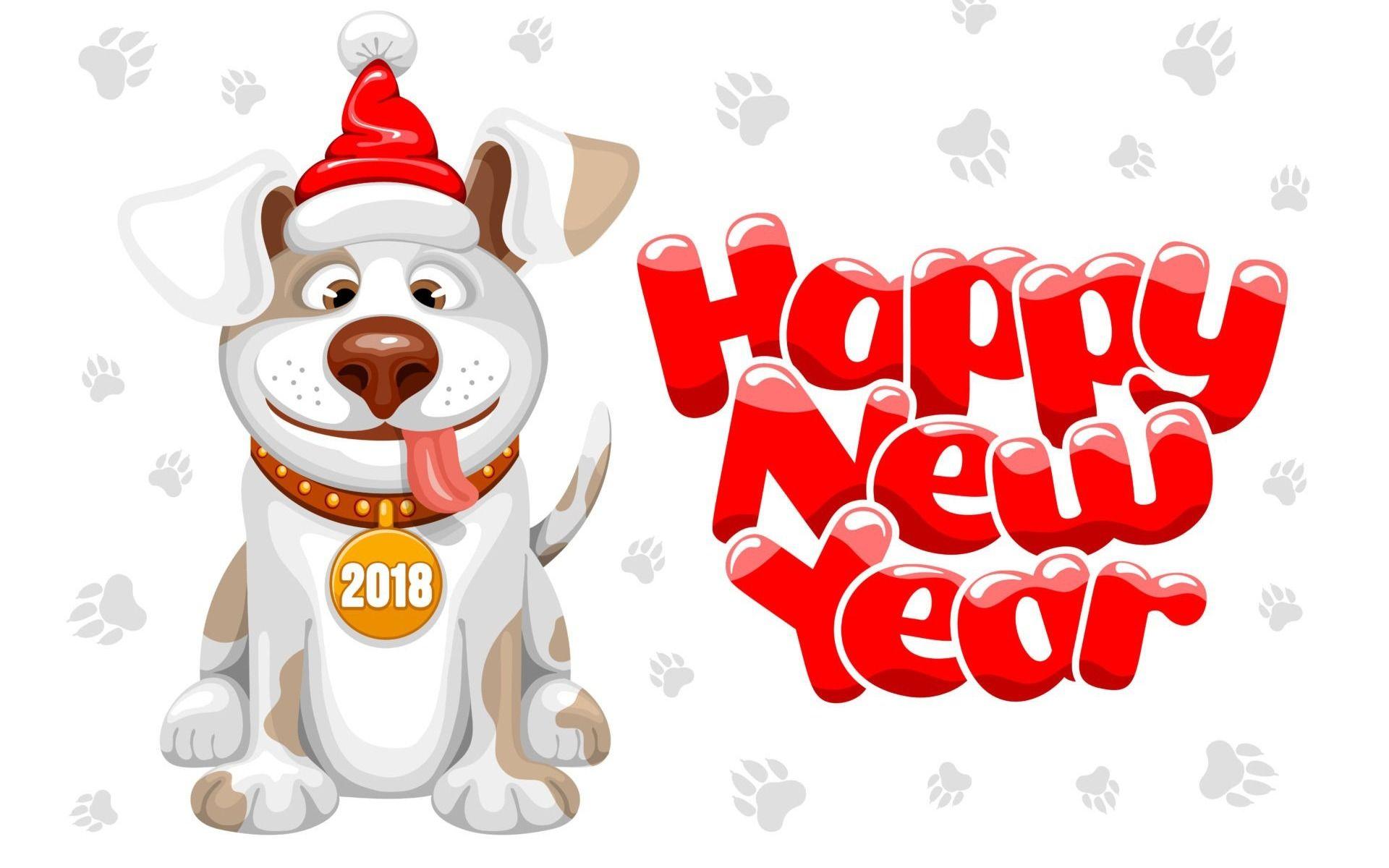 1920x1200 abstract, year of dog, Christmas .