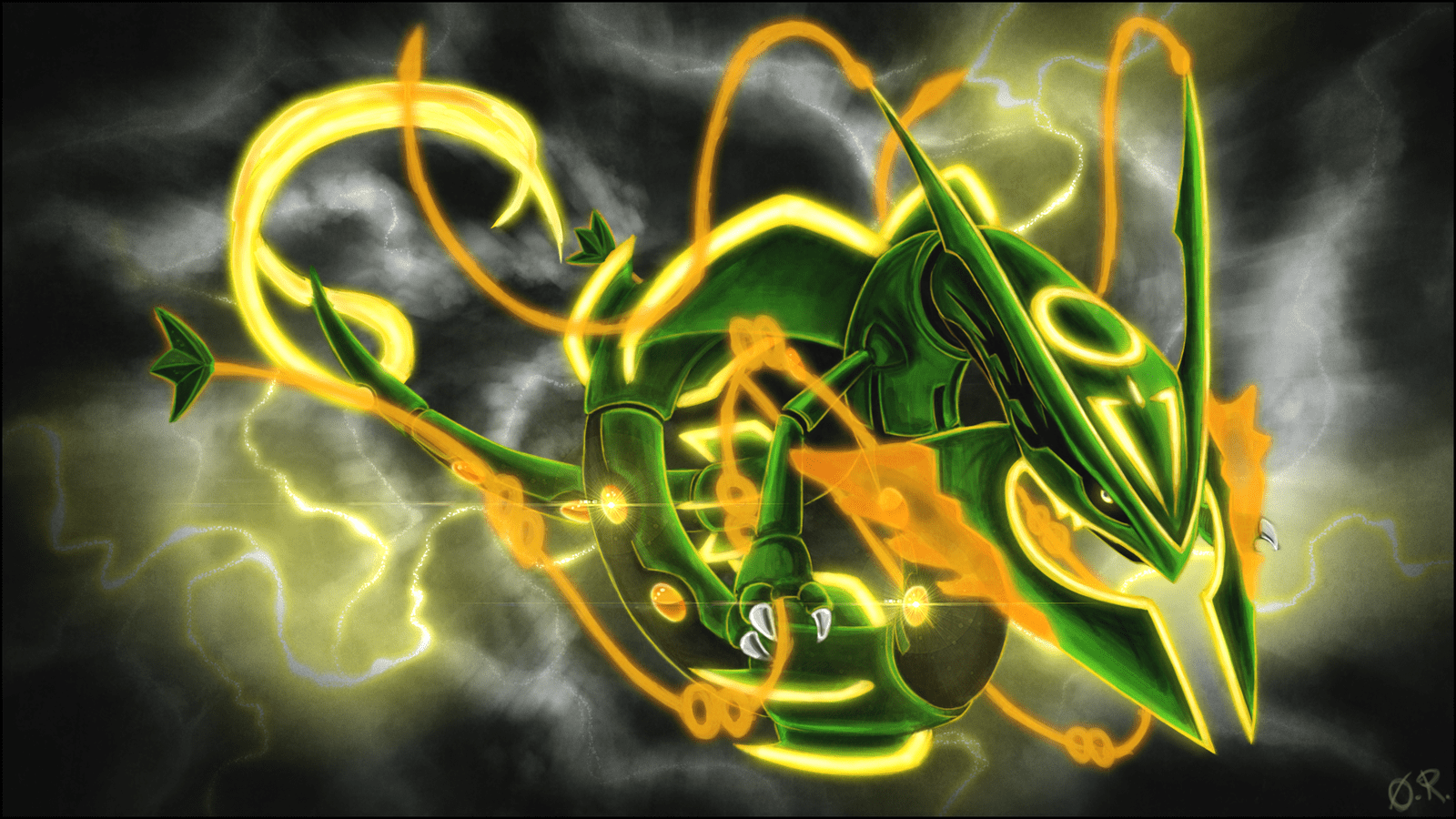 Shiny Mega Rayquaza Wallpaper Pokemon mega rayquaz by himew1235 on