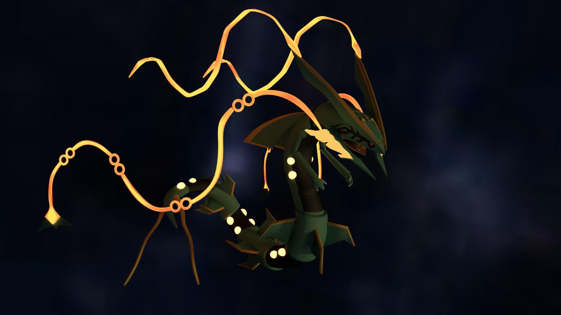 Shiny Mega Rayquaza - Novocom.top HD phone wallpaper