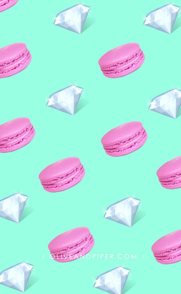 700x1136 Sparkling Macaron iPhone Wallpaper by .