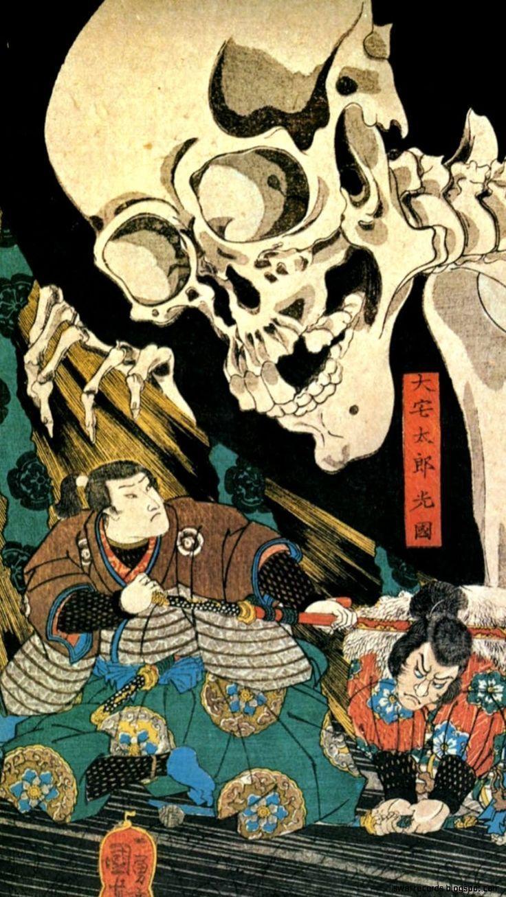 736x1306 Japan Art Smartphone Wallpaper