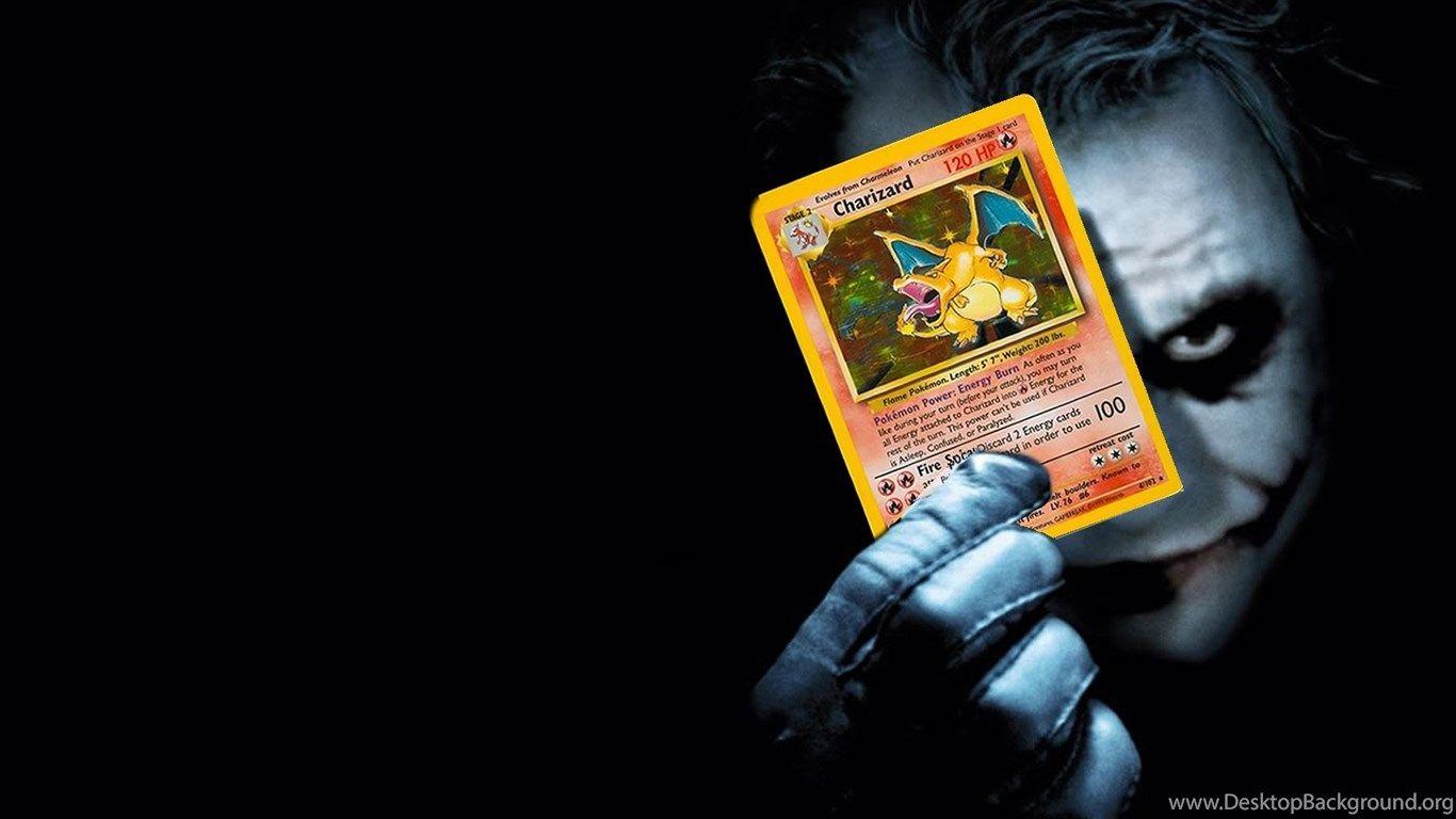 1366x768 Joker Playing Pokemon Card Wallpaper .