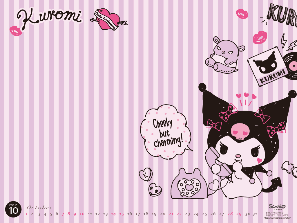 1024x768 Purple Aesthetic Kuromi Wallpaper .novocom.top