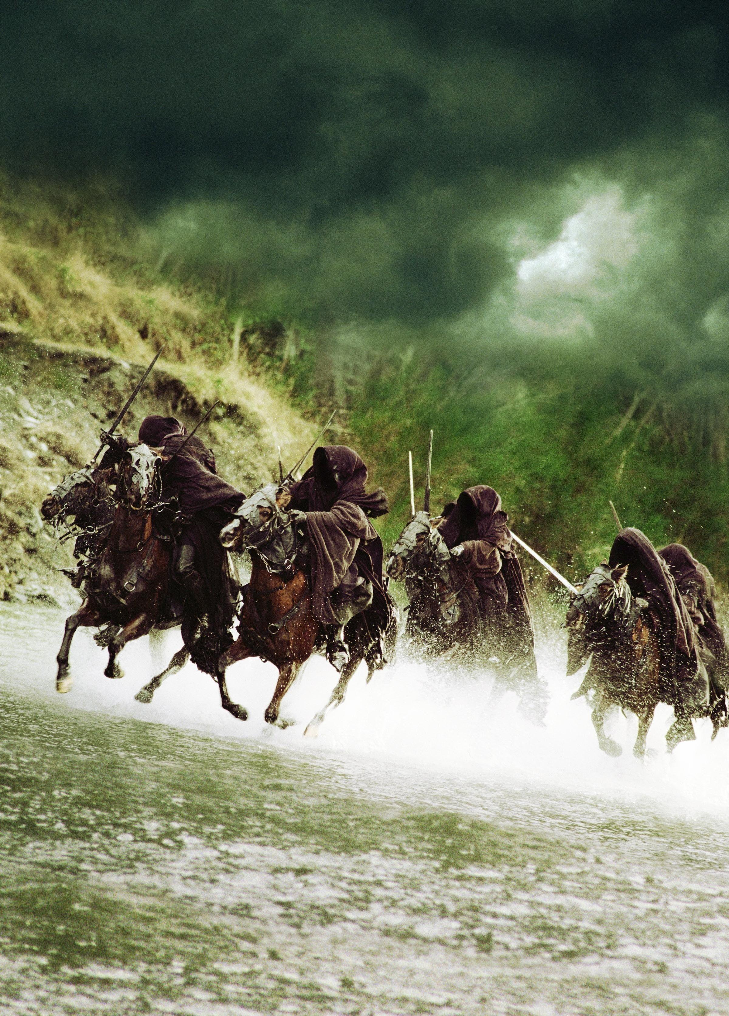 2400x3343 lord of the rings horses nazgul rivers .com