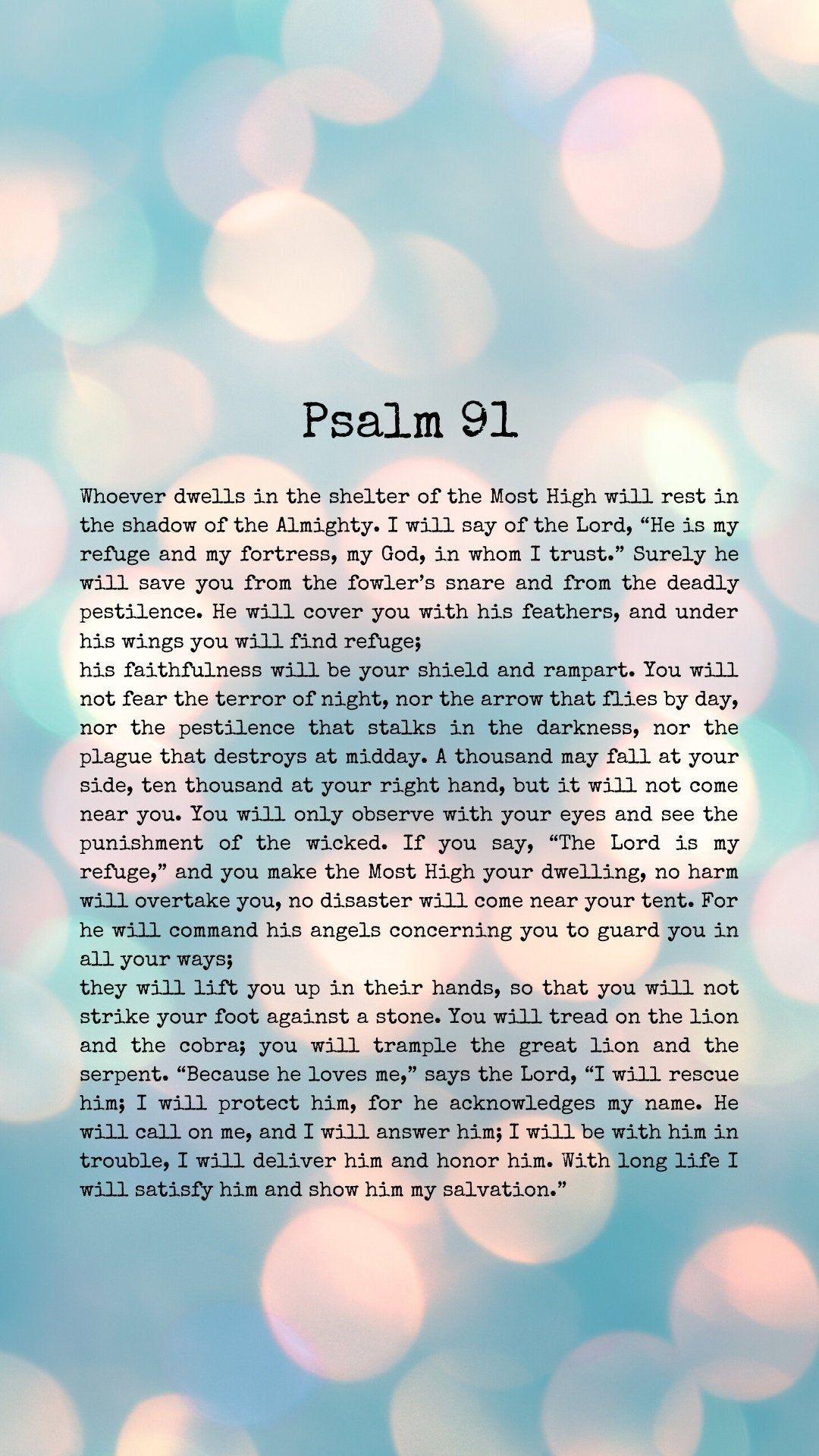Psalm 91 Wallpapers  Top Free Psalm 91 Backgrounds  WallpaperAccess