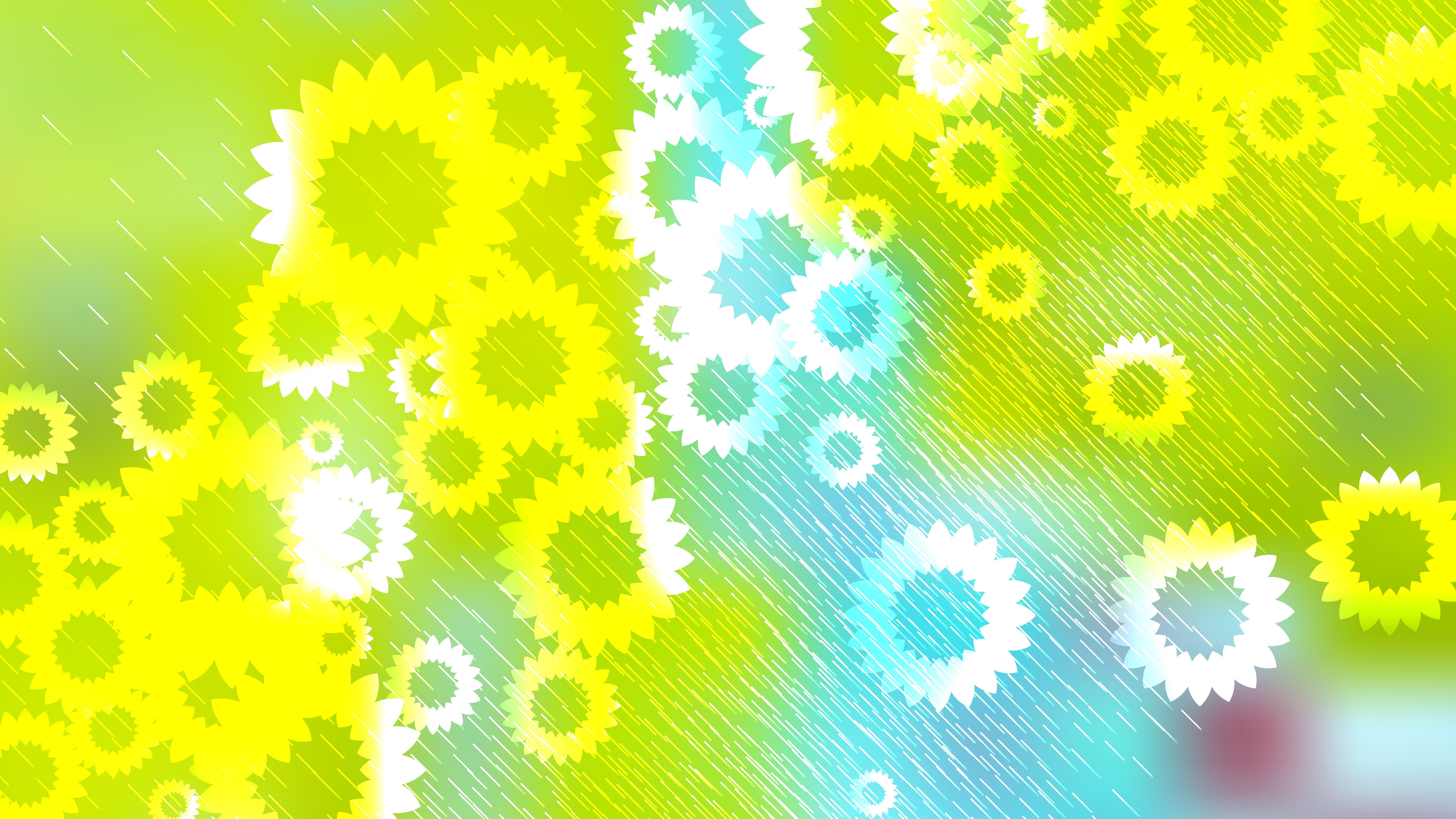 8000x4500 White Floral Background