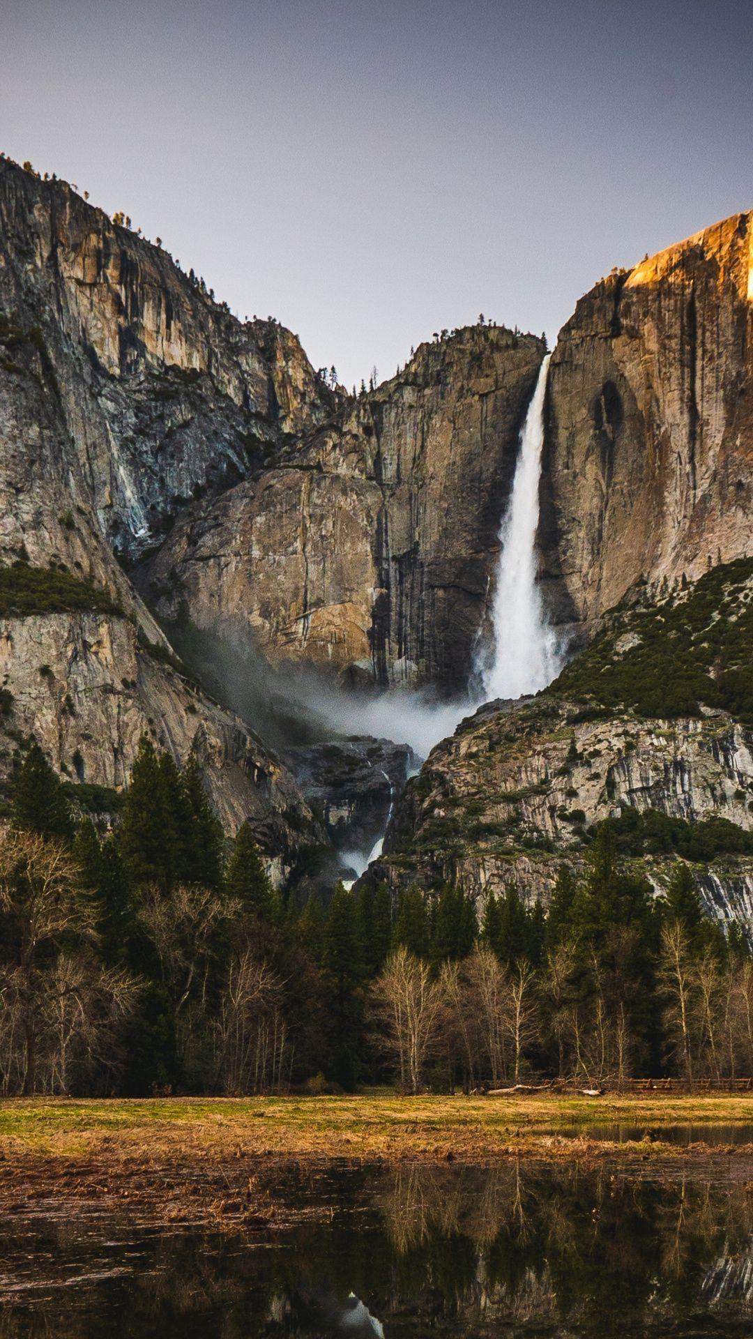 1080x1920 Yosemite fall, nature, national park .com