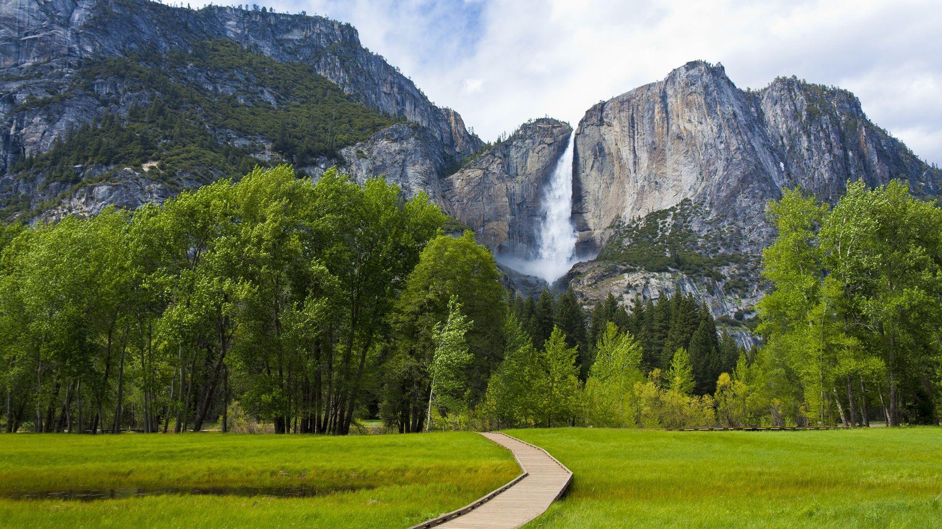 1920x1080 Yosemite Falls HD Wallpaper .wallpaper