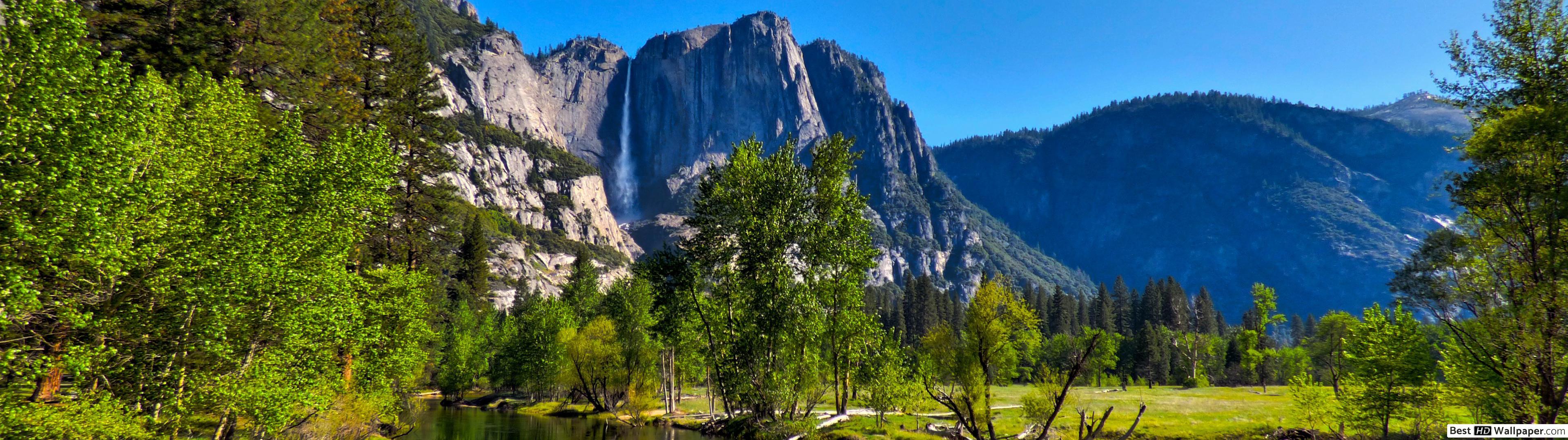 3840x1080 Yosemite National Park, Yosemite Falls .