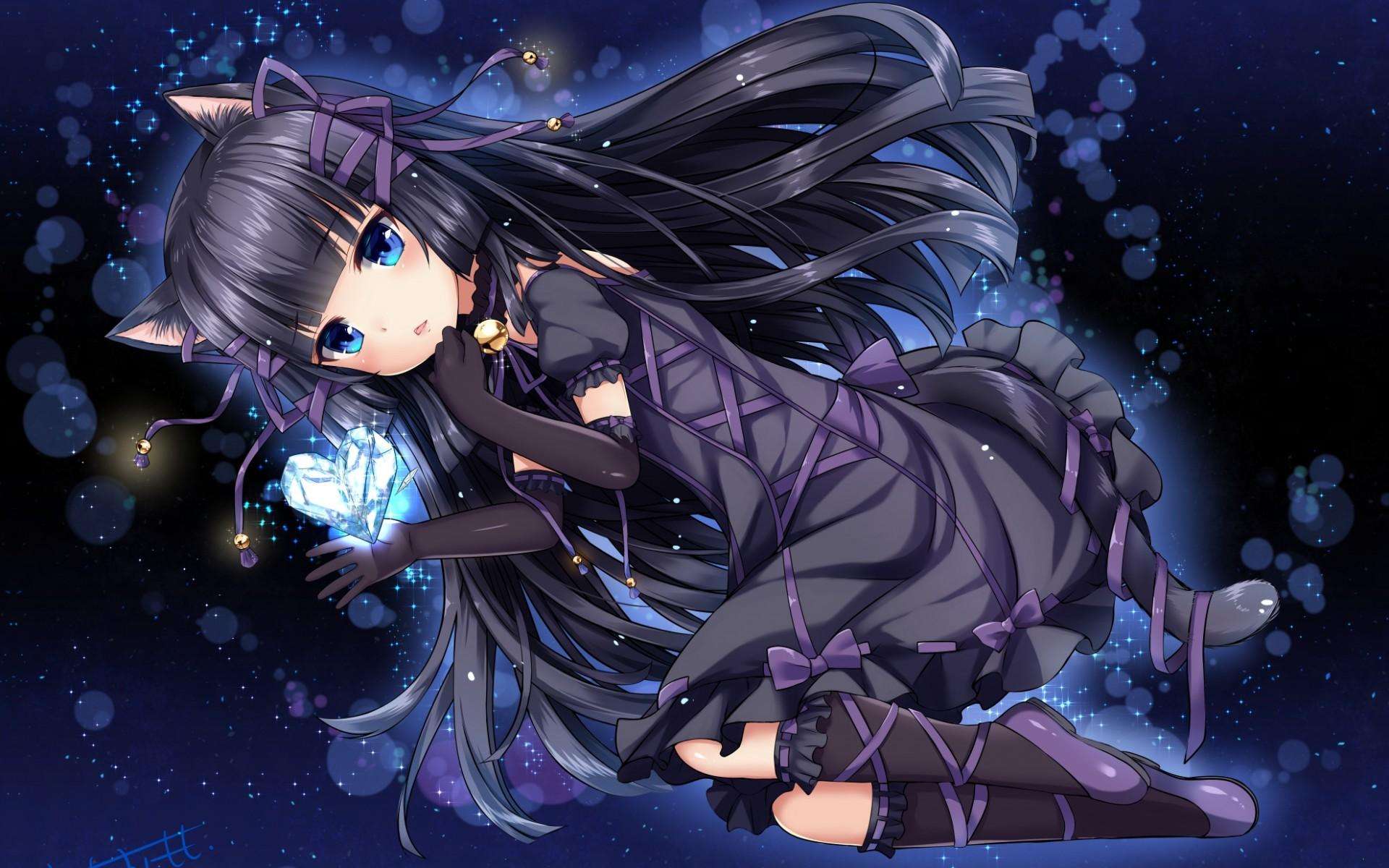 1920x1200 Dark Cute Anime Girl Wallpaper Phone