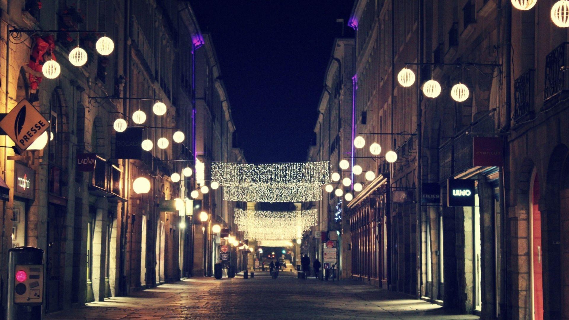 1920x1080 City Street Background At Night .
