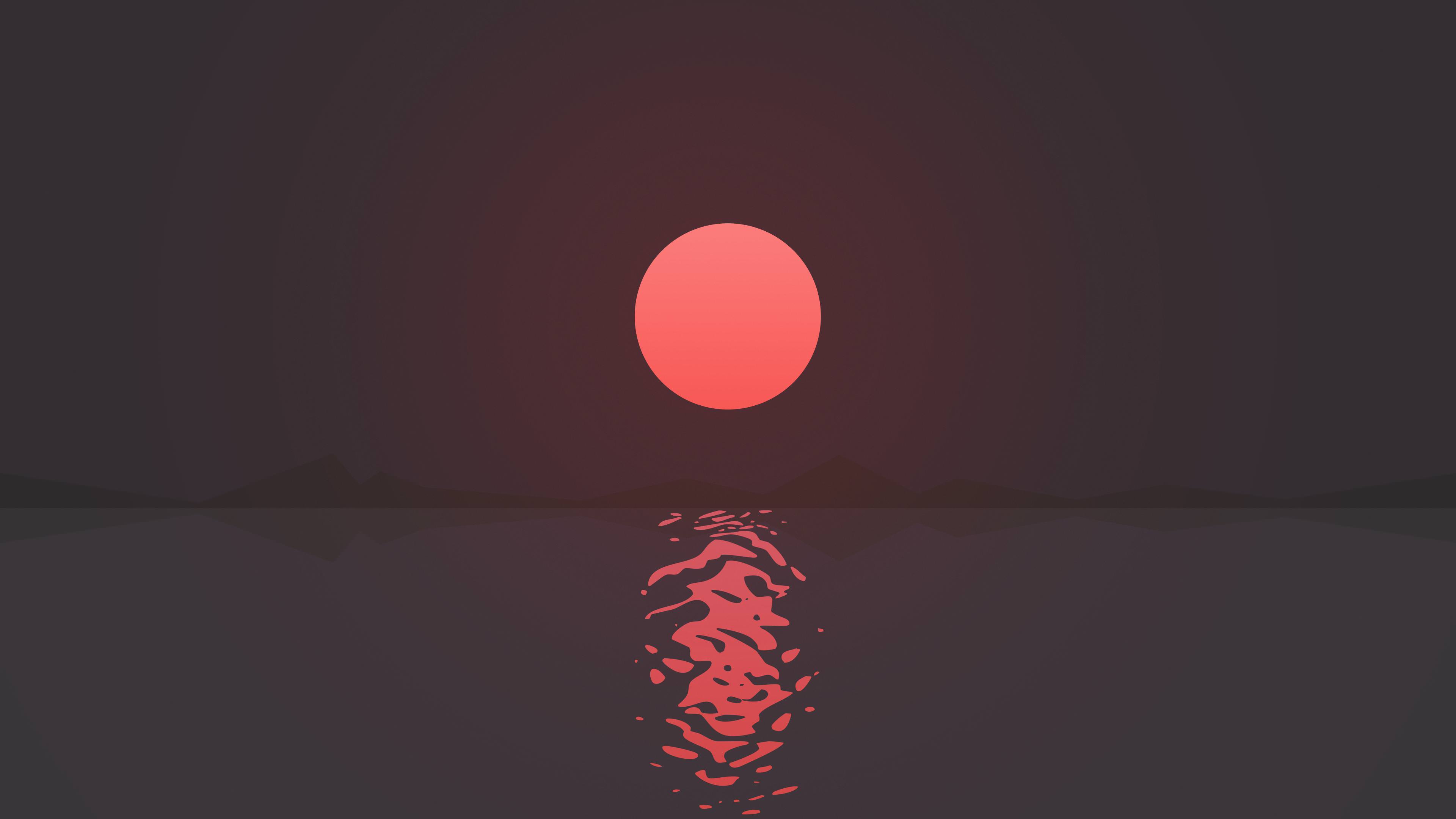 3840x2160 Sunset #minimal :