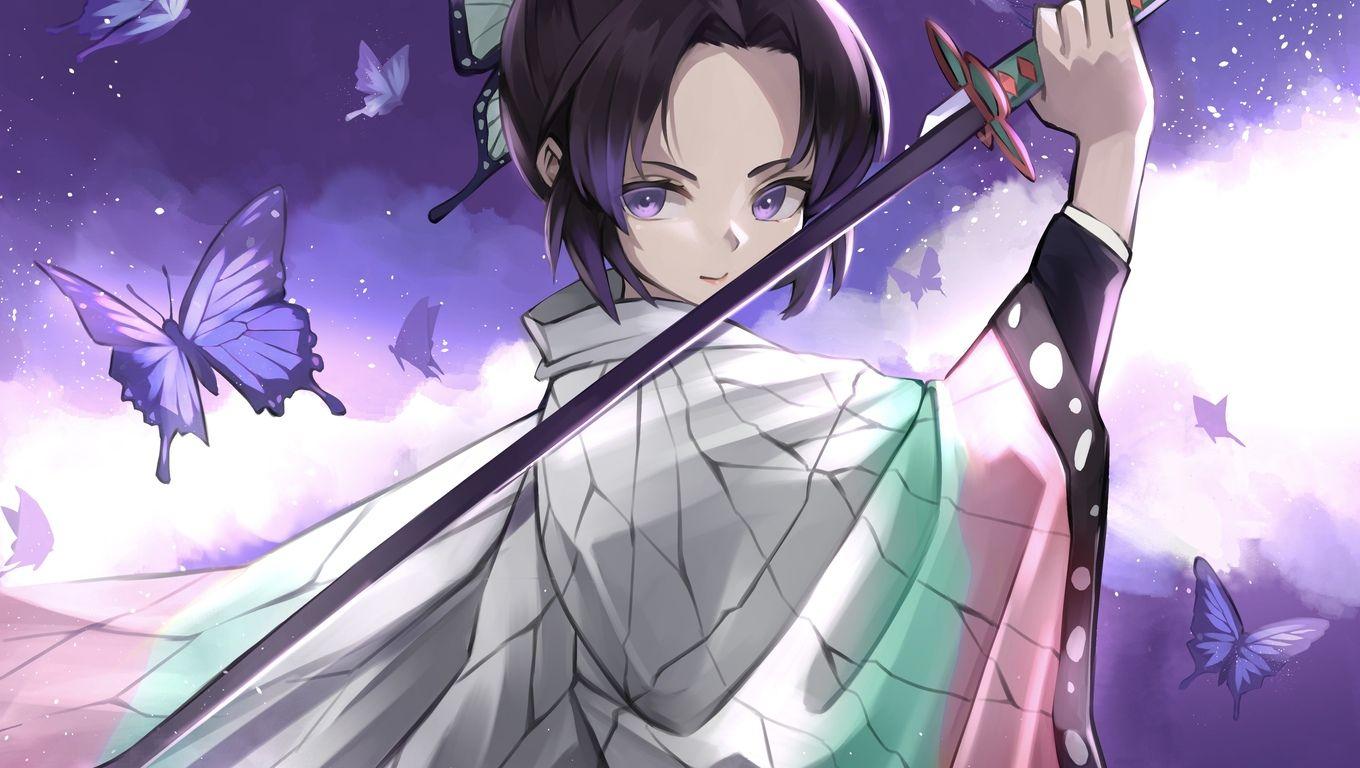 1360x768 Demon Slayer Samurai Anime .
