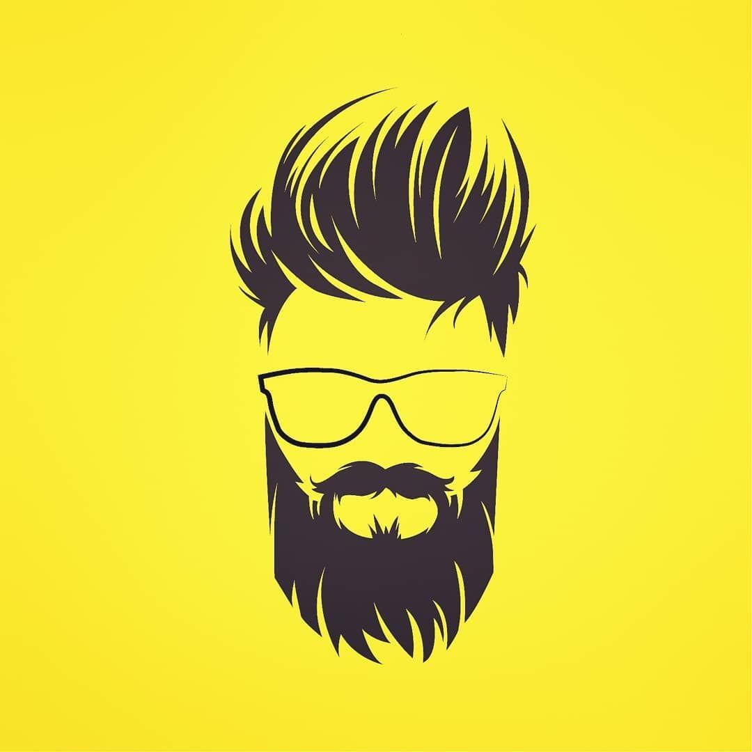 Bearded man s face hipster character fashion vector image on VectorStock   Beard logo design Beard art Beard cartoon