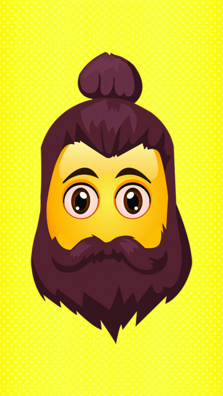 720x1280 Emoji beard wallpaper by Tahali50 .