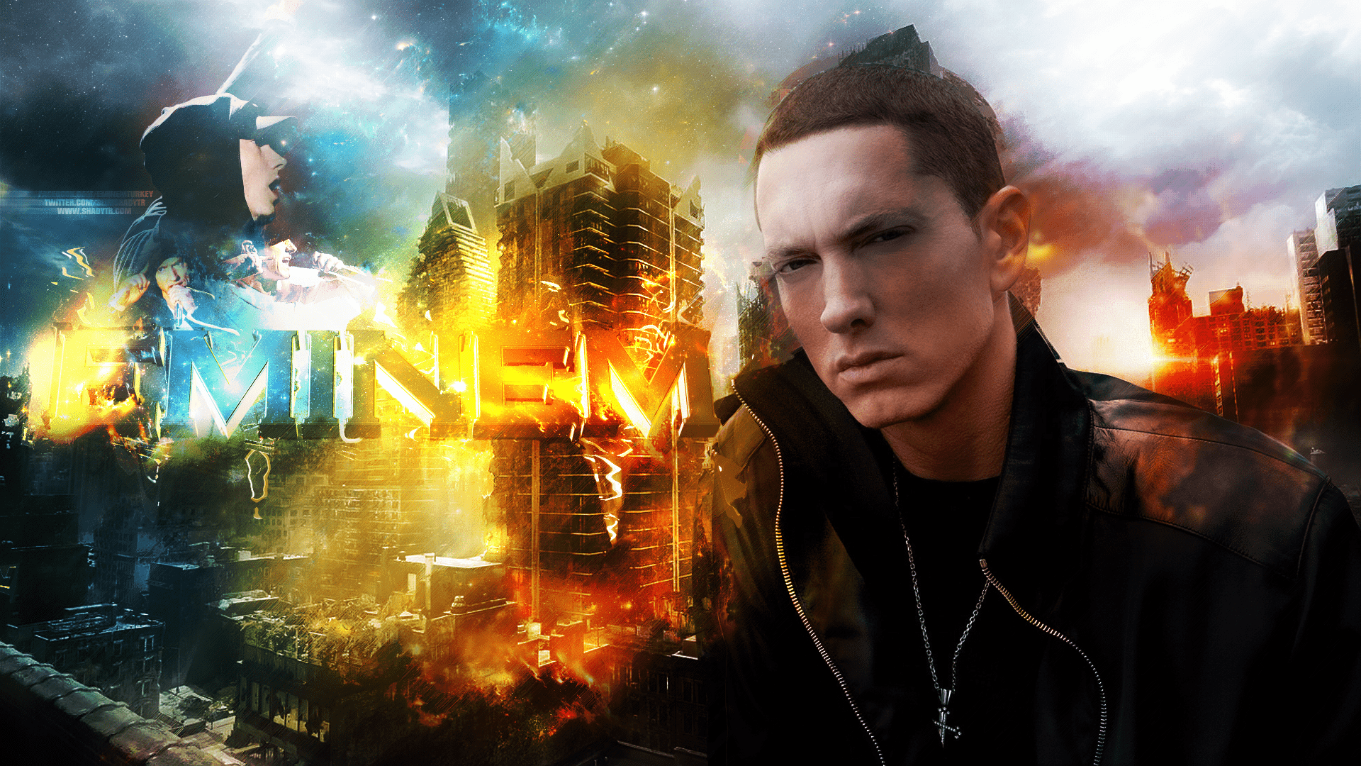 1920x1080 Eminem HD 6 Rap Wallpaper 1920x1080 .