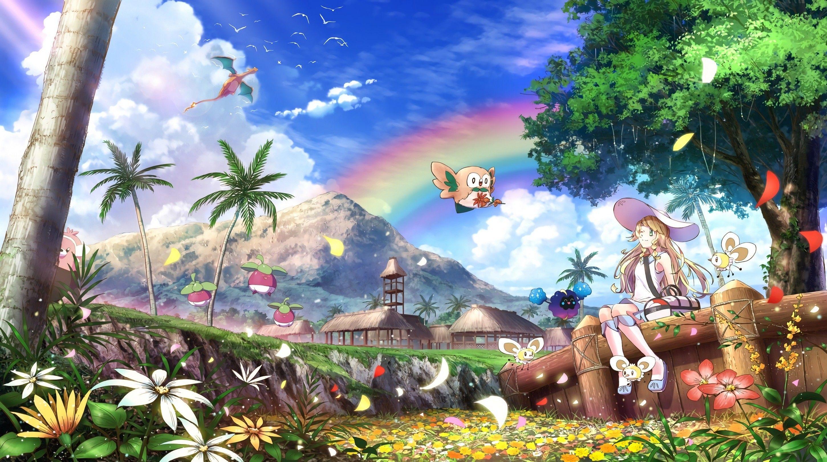 2901x1622 Pokemon Sun and Moon Wallpaper