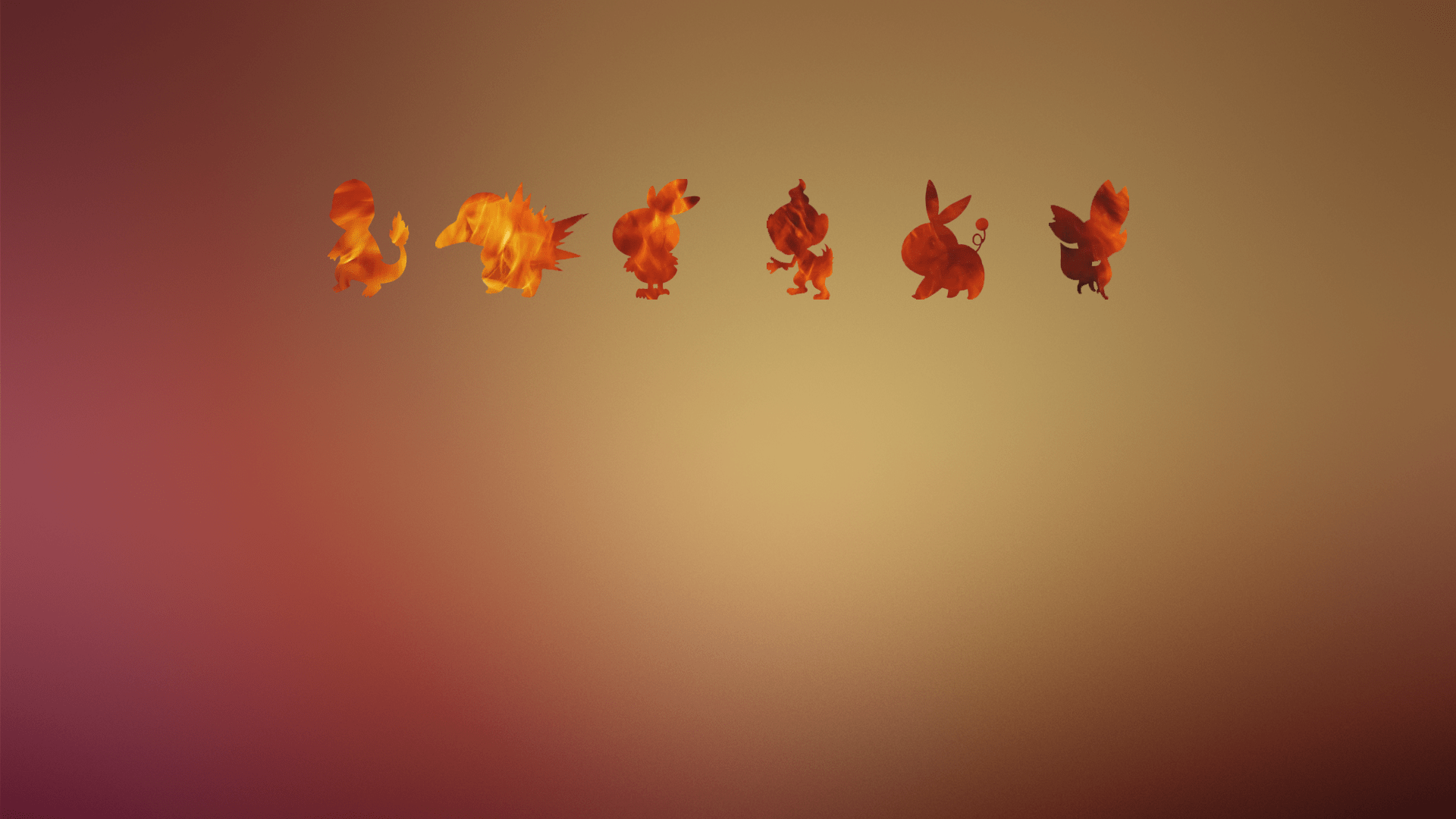 1920x1080 Pokemon orange background Desktop .