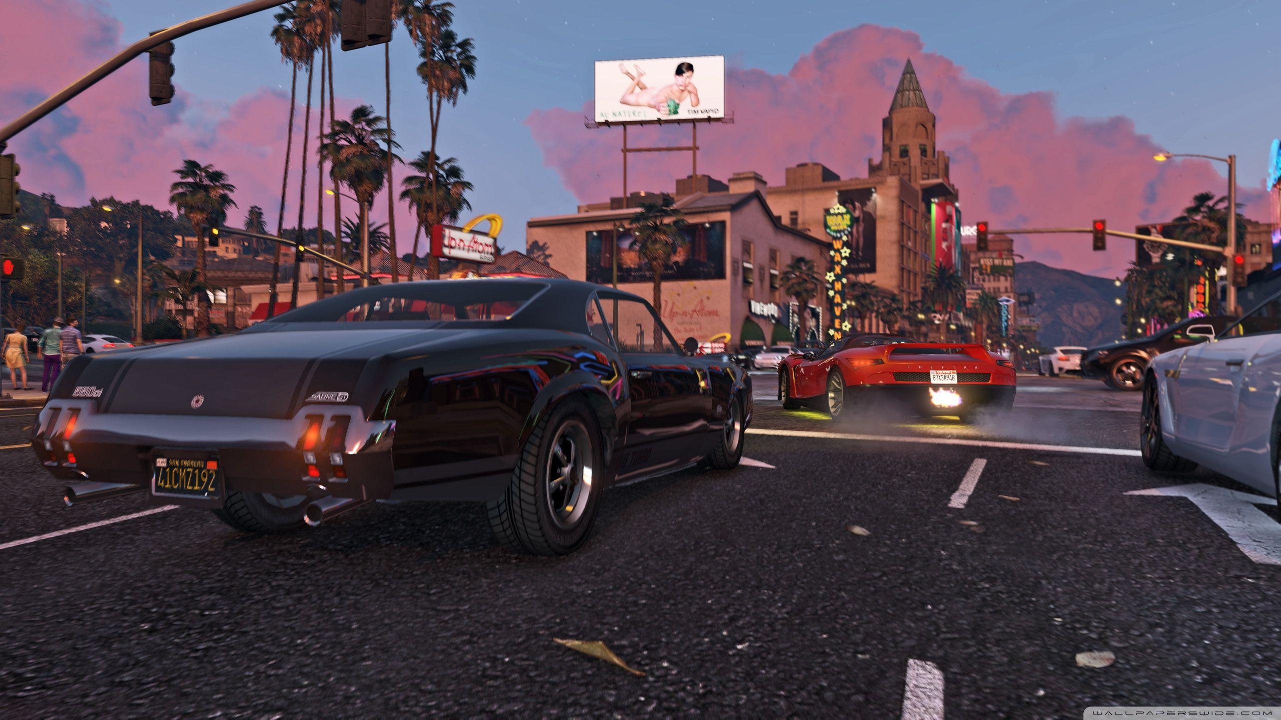 2560x1440 GTA V Cars Ultra HD Desktop Background .