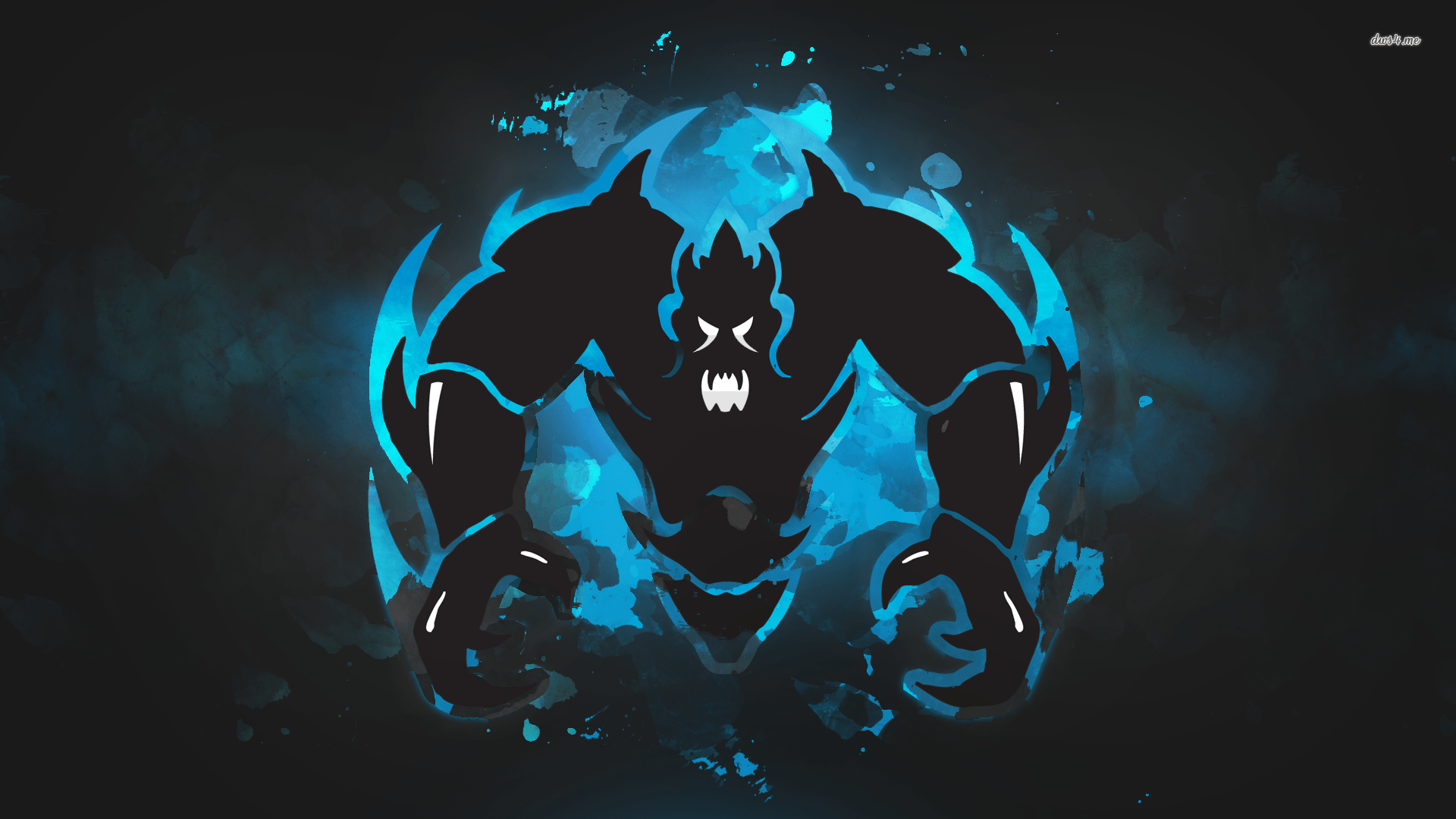 1920x1080 Creature Demon Fantasy Art Blue Black .