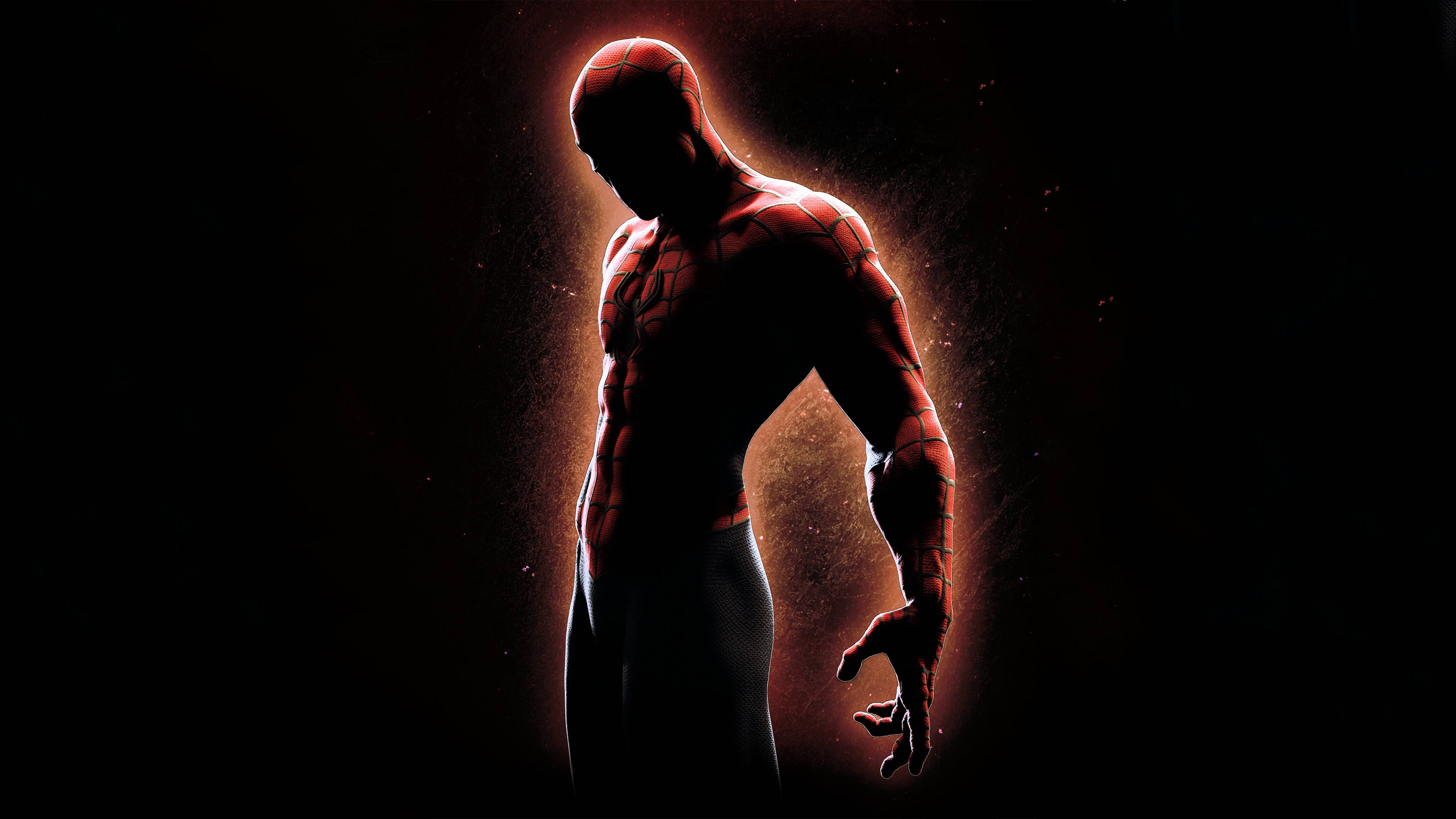 3840x2160 Spider Man Cool 4K Black Background .