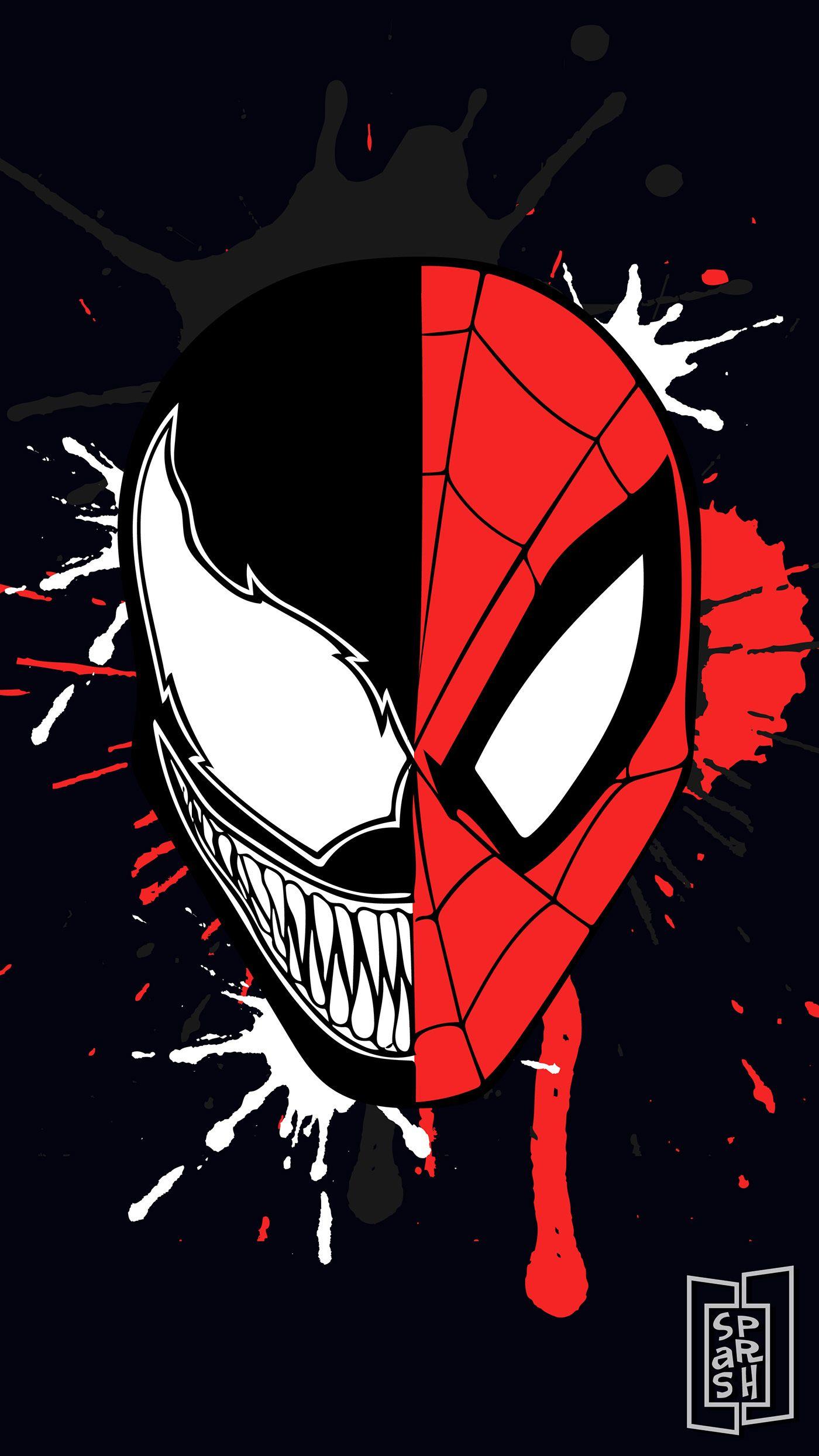 1400x2489 Spider Man And Venom Wallpaper And Print Designs