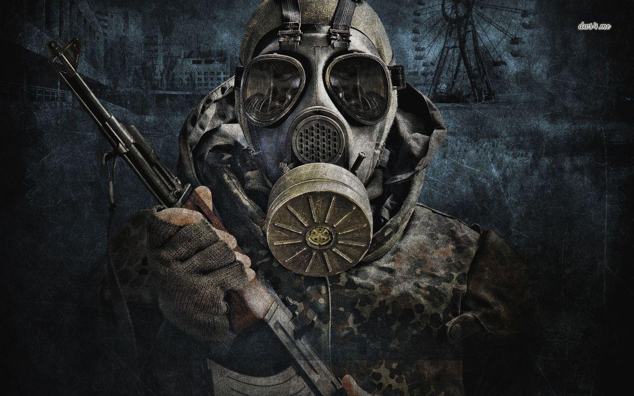 1280x800 Epic Gas Mask Wallpaper .