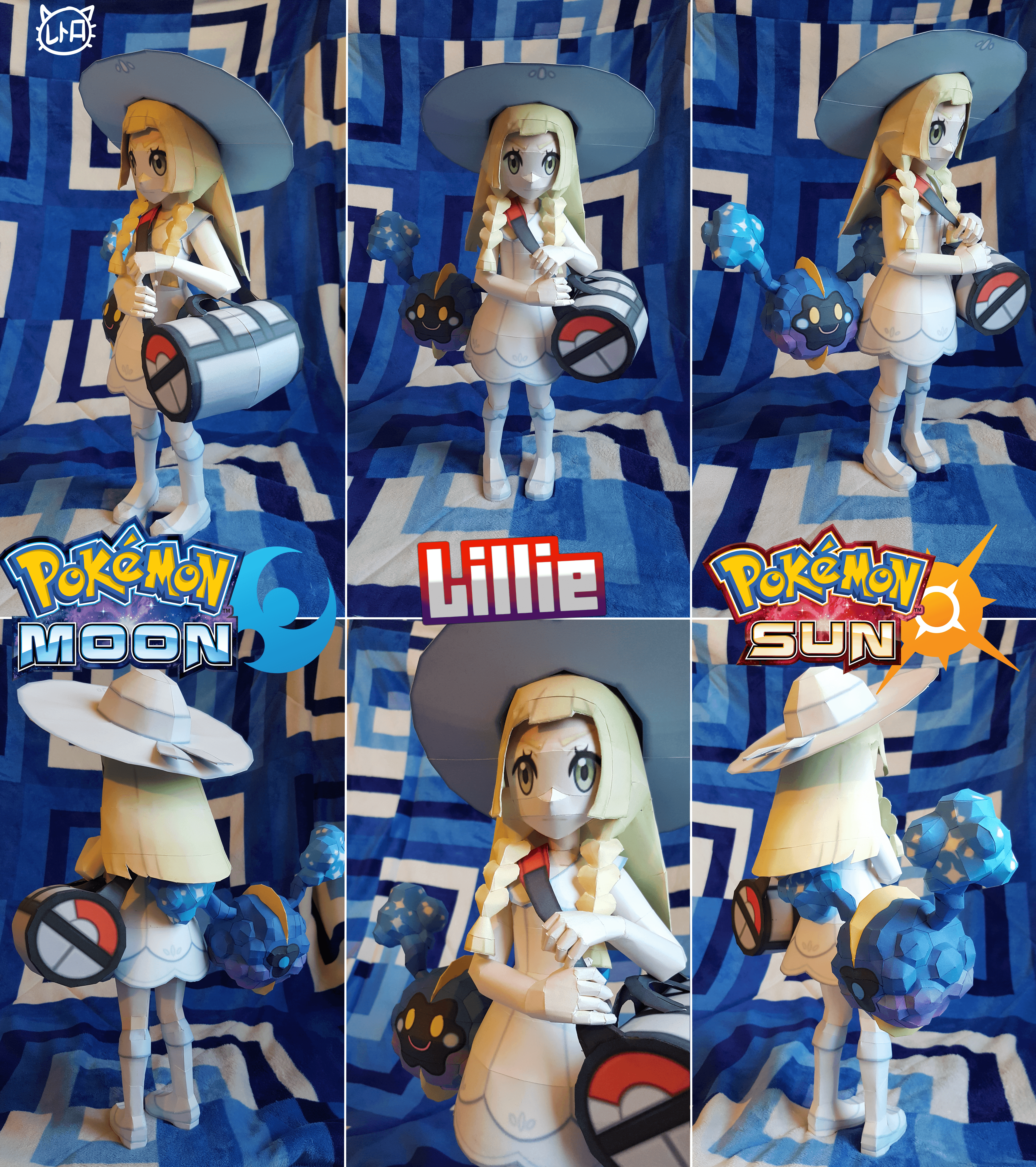 4450x5012 Pokemon Sun and Moon Papercraft Lillie