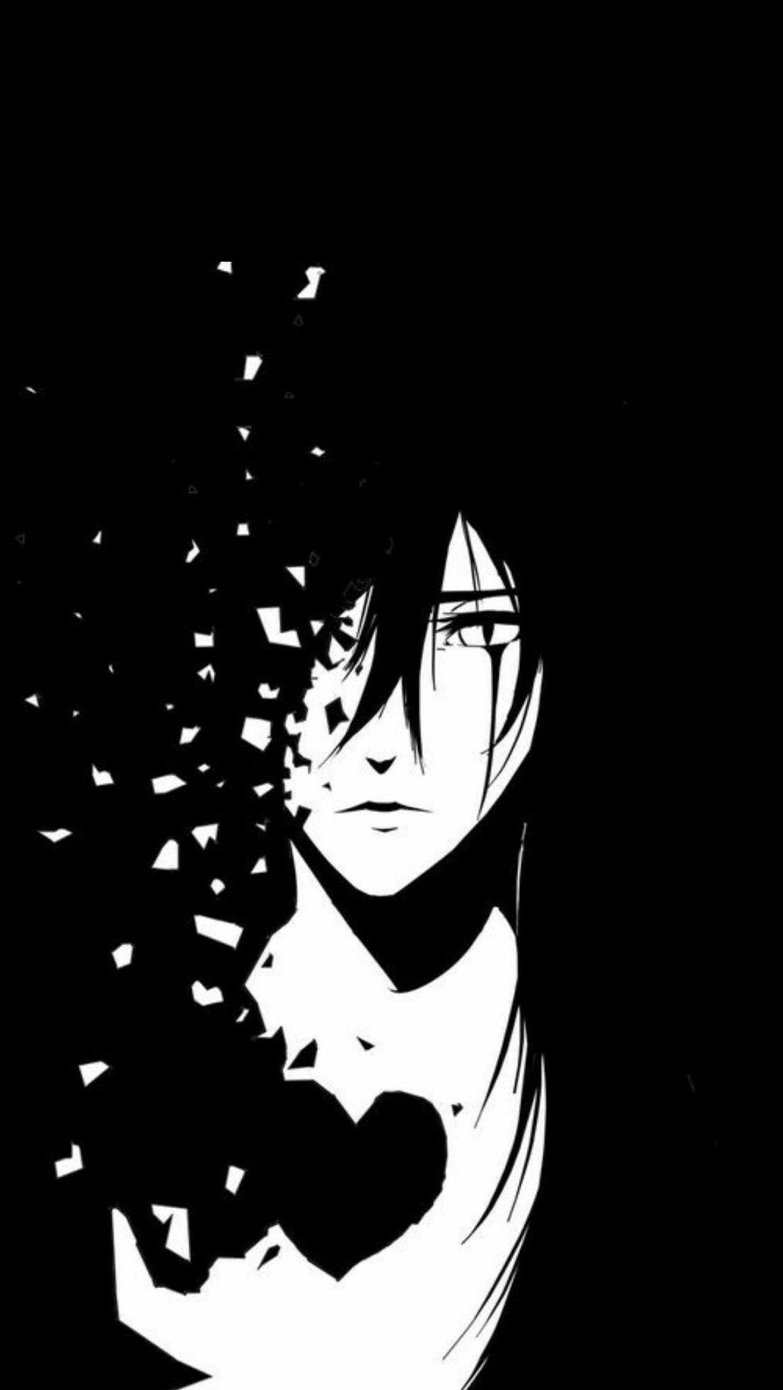 Black and White Anime iPhone Wallpapers - Top Free Black and White ...