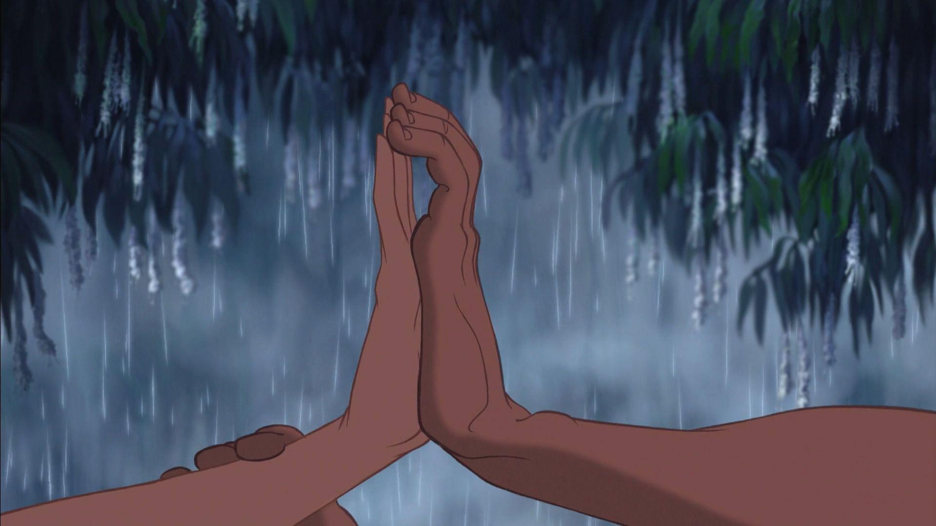 1920x1080 Jane and Tarzan touch hands