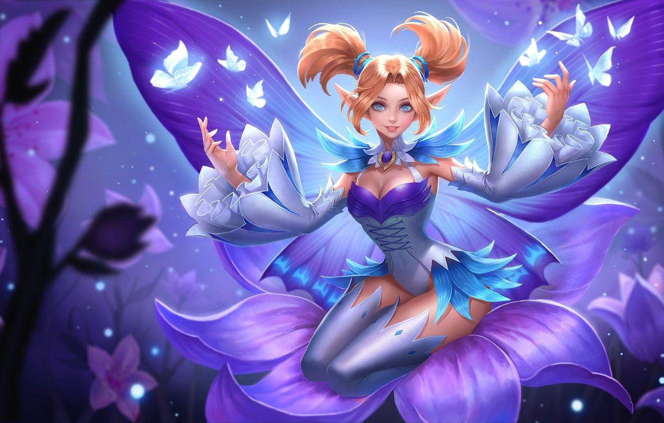 1332x850 Wallpaper girl, butterfly, flowers .