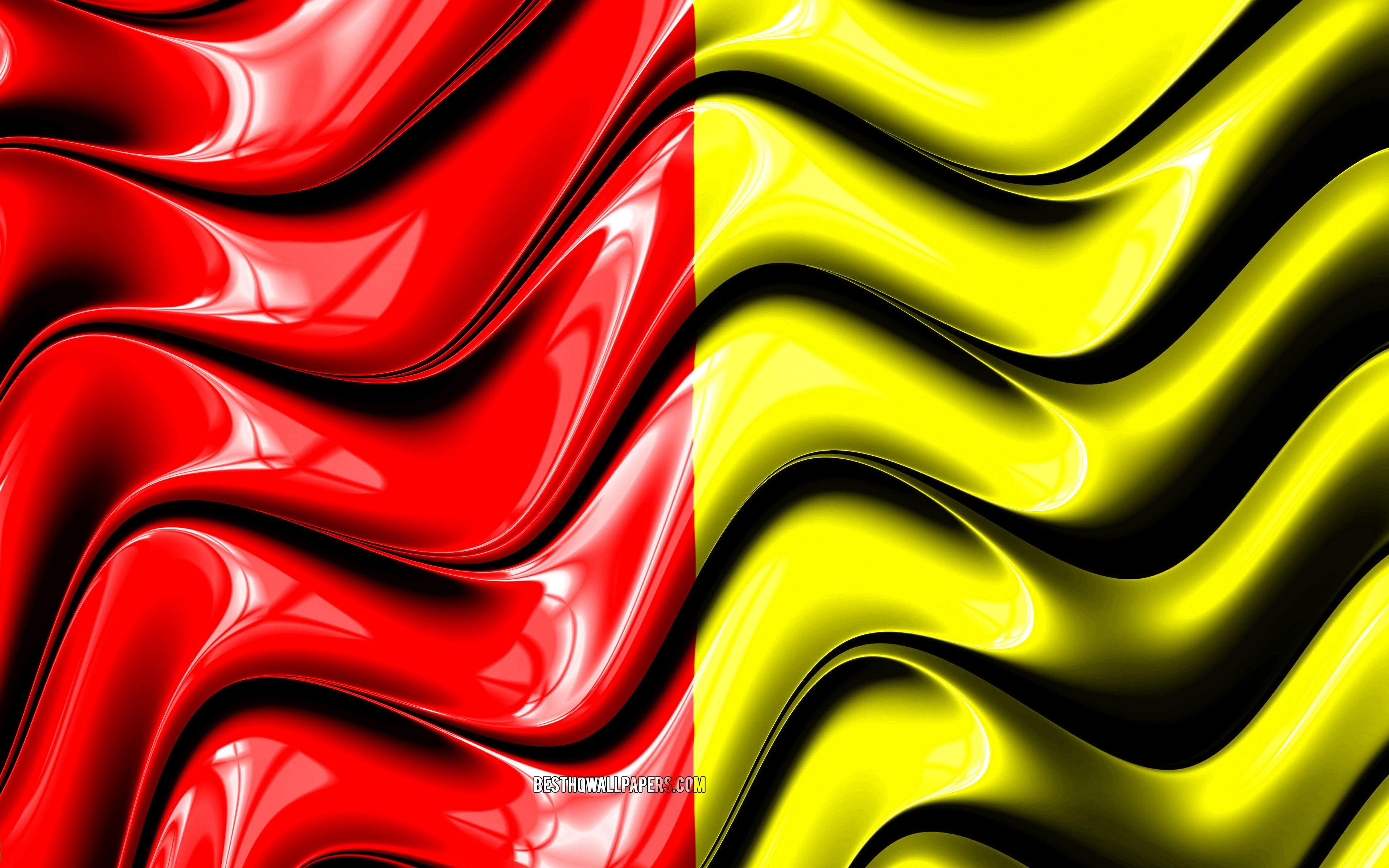 3840x2400 wallpaper Grenoble Flag, 4k, Cities .