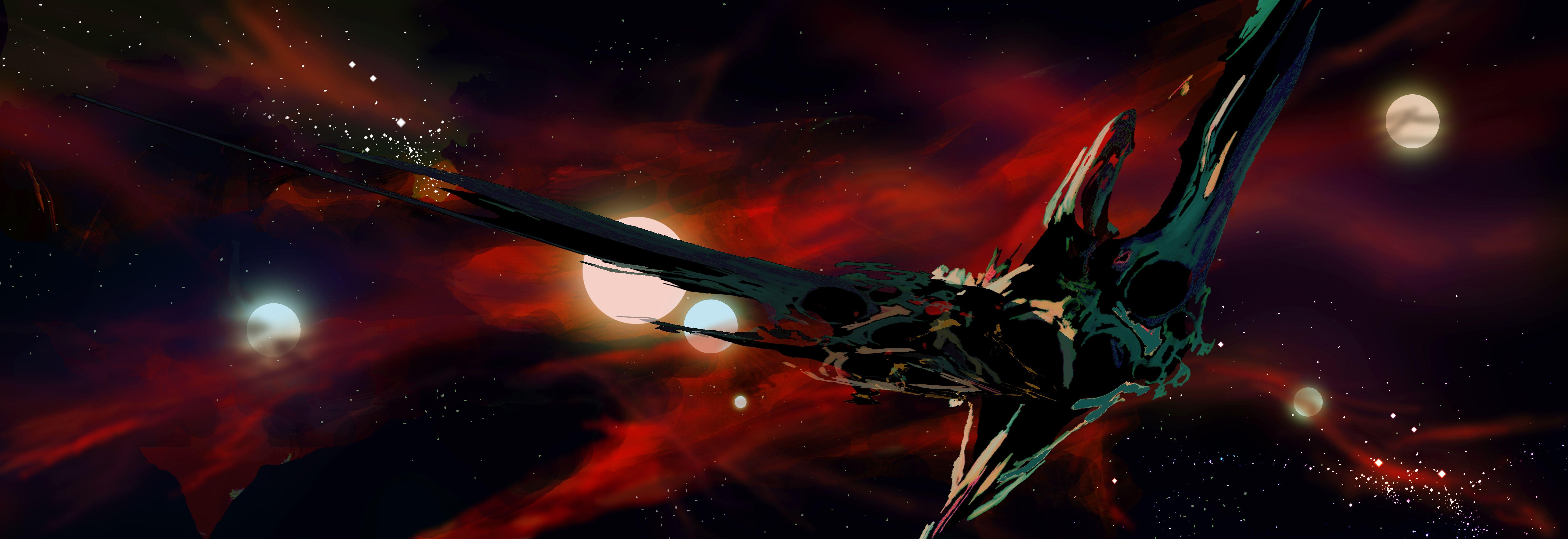 7205x2480 4k Wallpaper Dual Monitor Red .itl.cat