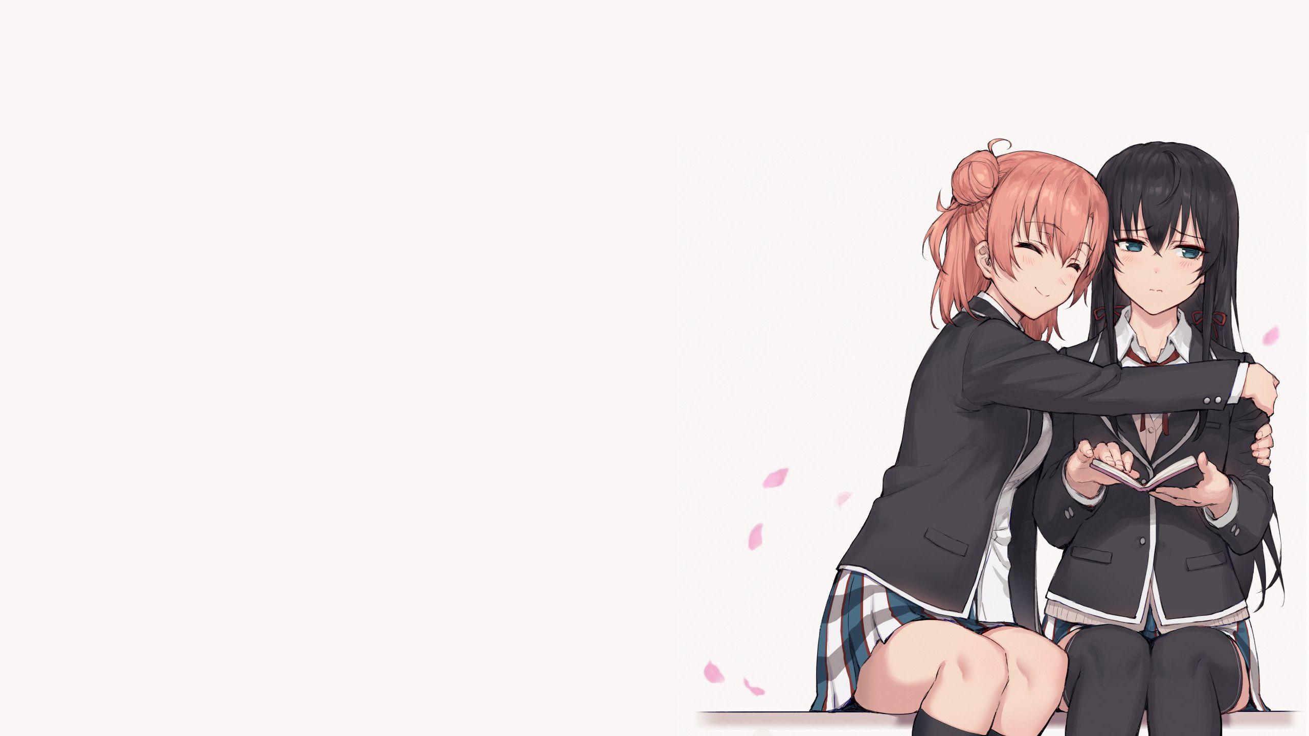 2560x1440 Yukinoshita Yukino & Yuigahama Yui. Desktop wallpaper. 2560x1440