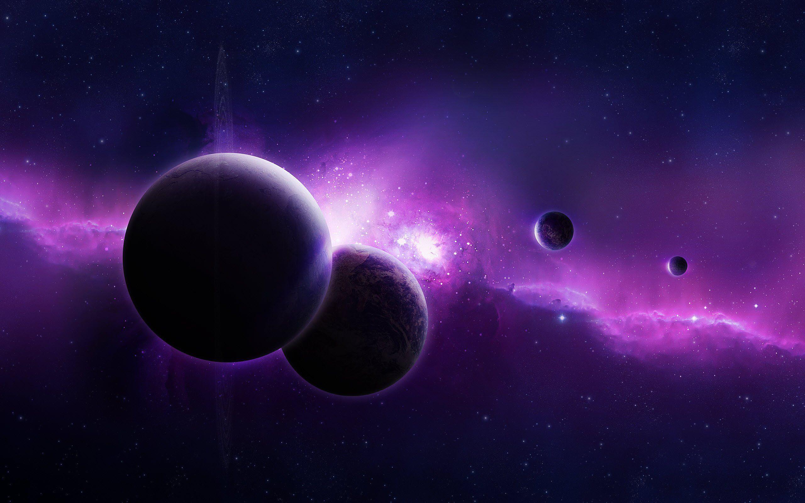 2560x1600 HD Purple Space Wallpaper on .