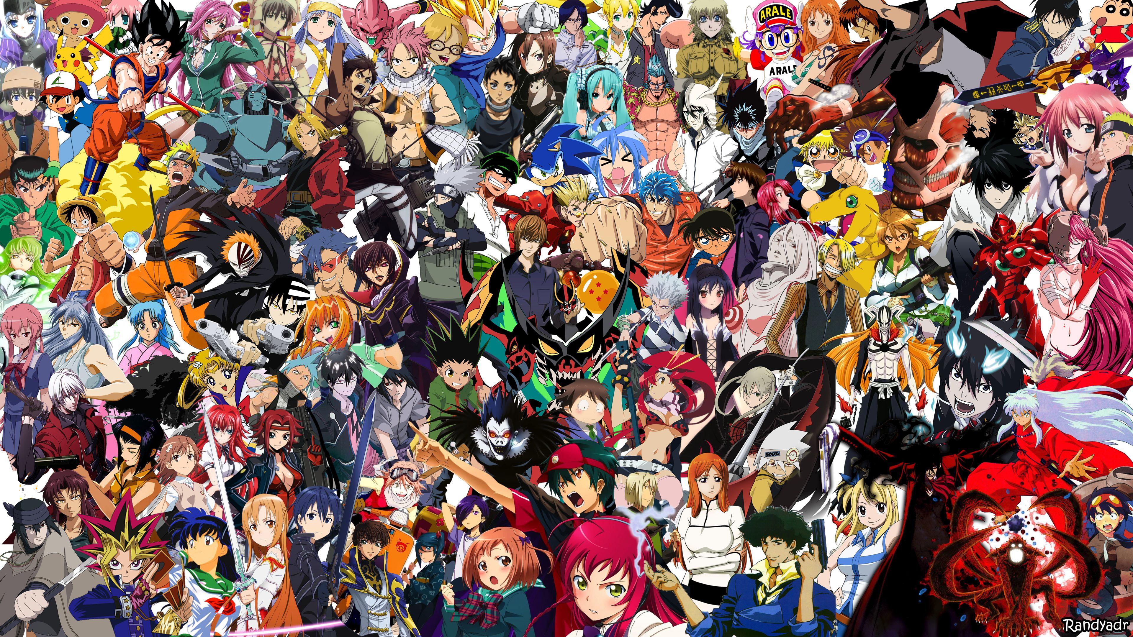 8 Anime Collage Wallpapers for iPhone and Android by Laurie Davis