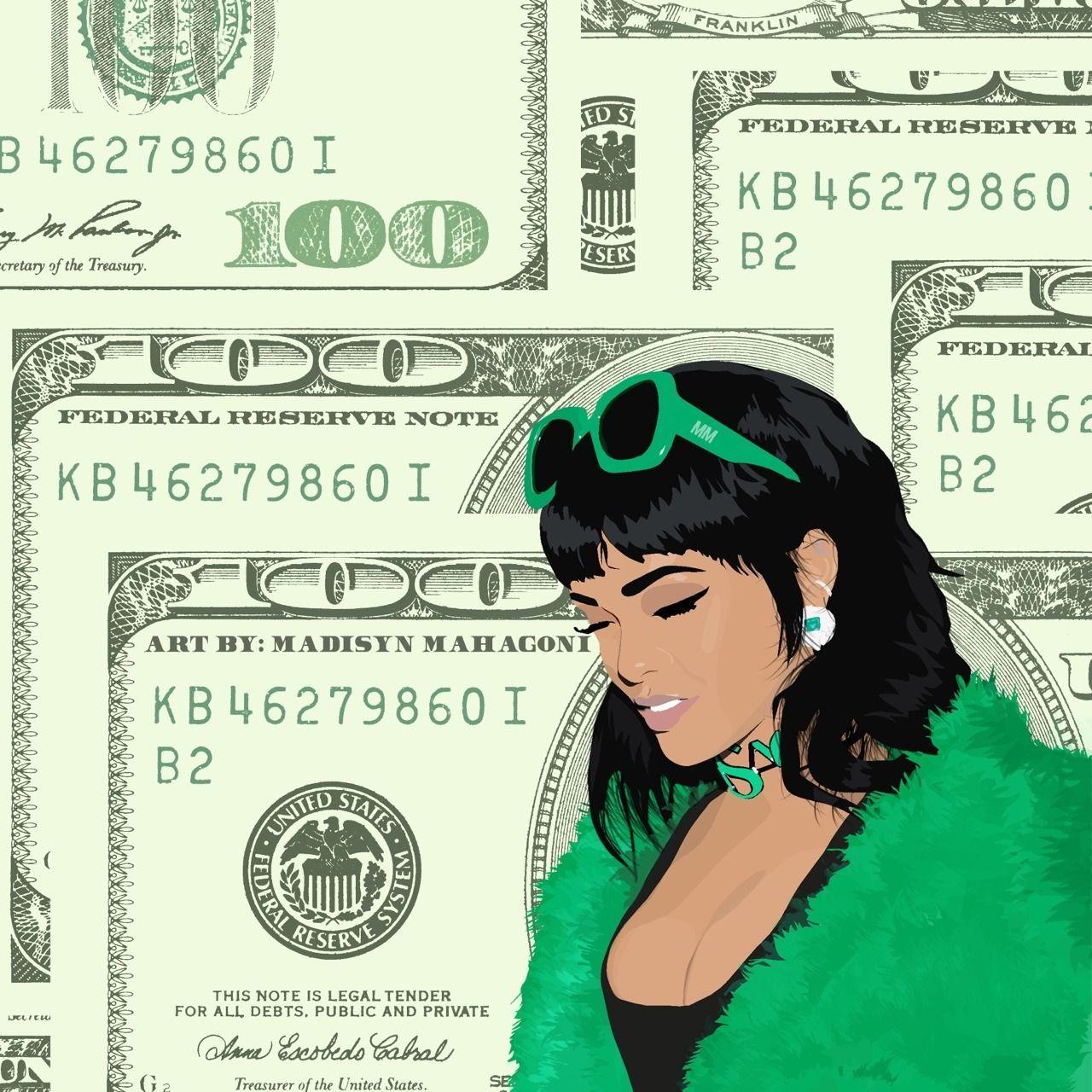 1280x1280 Green Baddie Wallpaper
