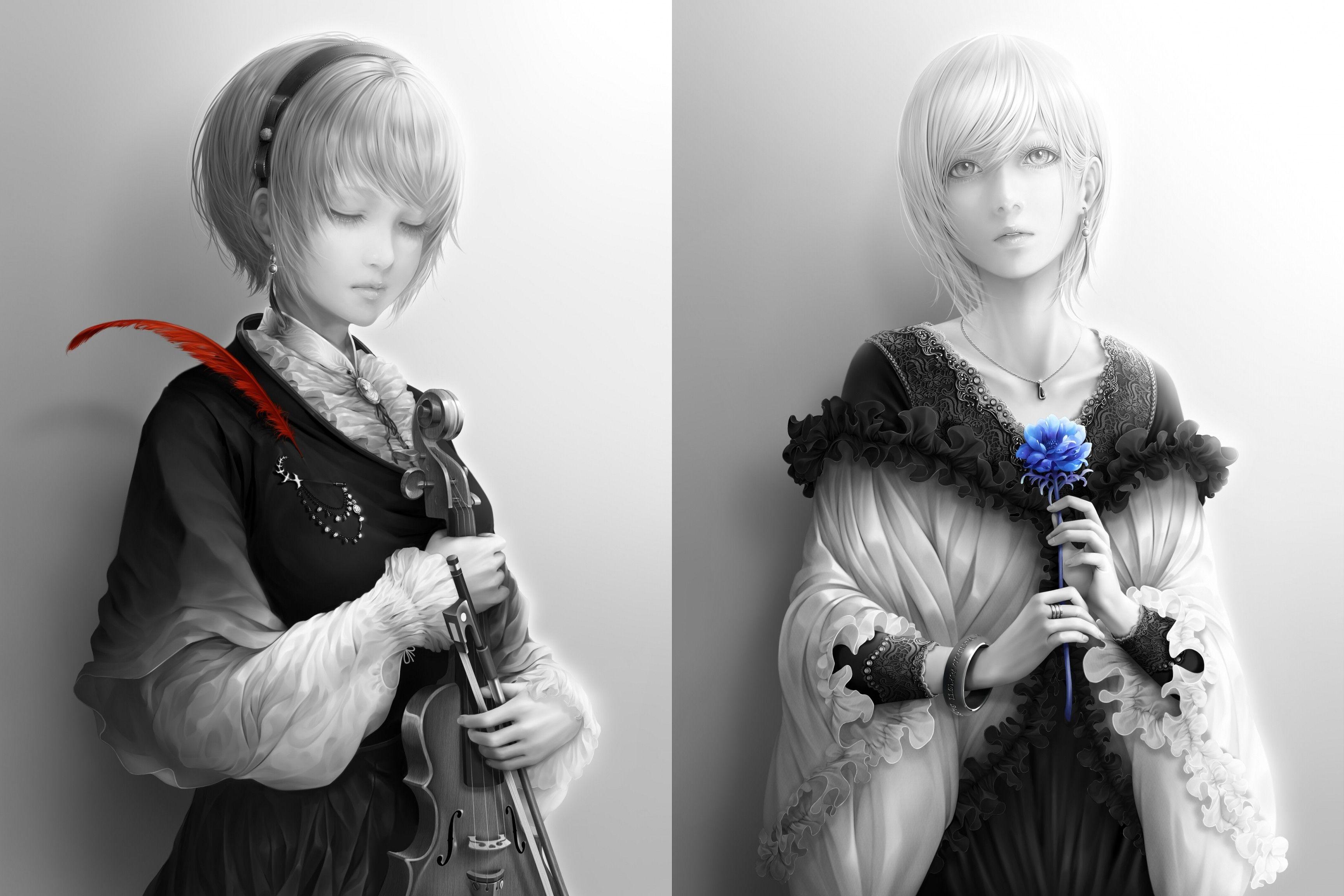 3456x2304 Download 3456x2304 Anime Girl, Semi .