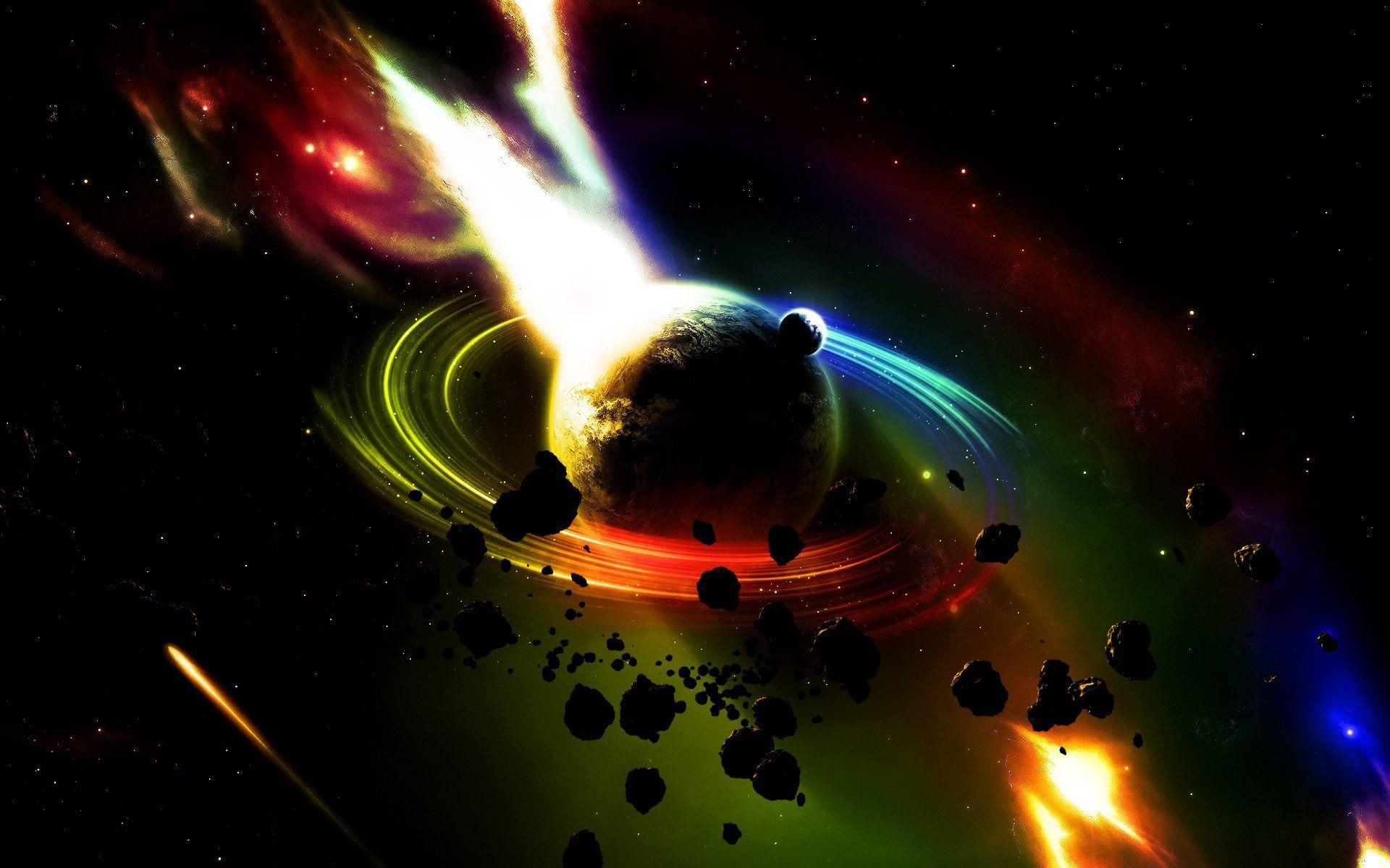 1920x1200 Art artwork space universe stars abstract abstraction planet