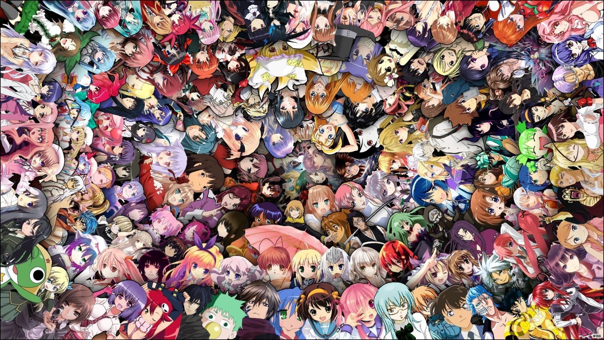 8 Anime Collage Wallpapers for iPhone and Android by Laurie Davis