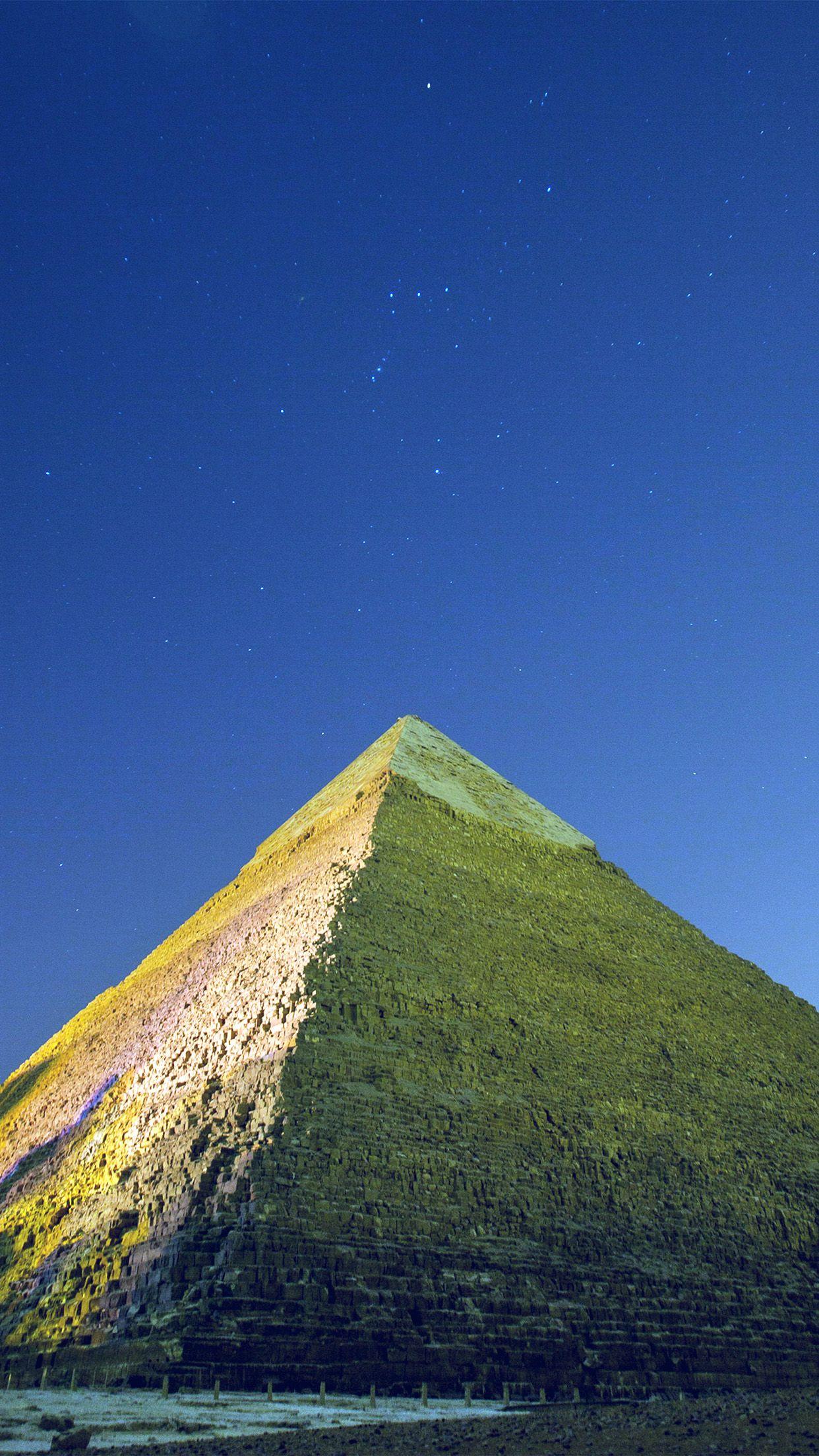 1242x2208 Pyramid Dark Sky Nature Blue