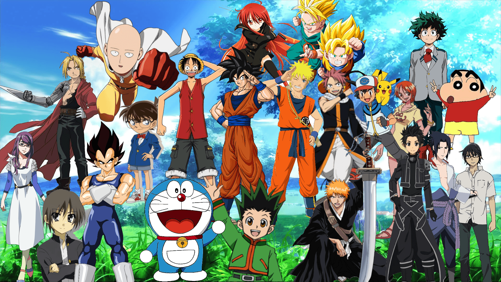 Anime Collage Wallpapers - Top Free Anime Collage ...