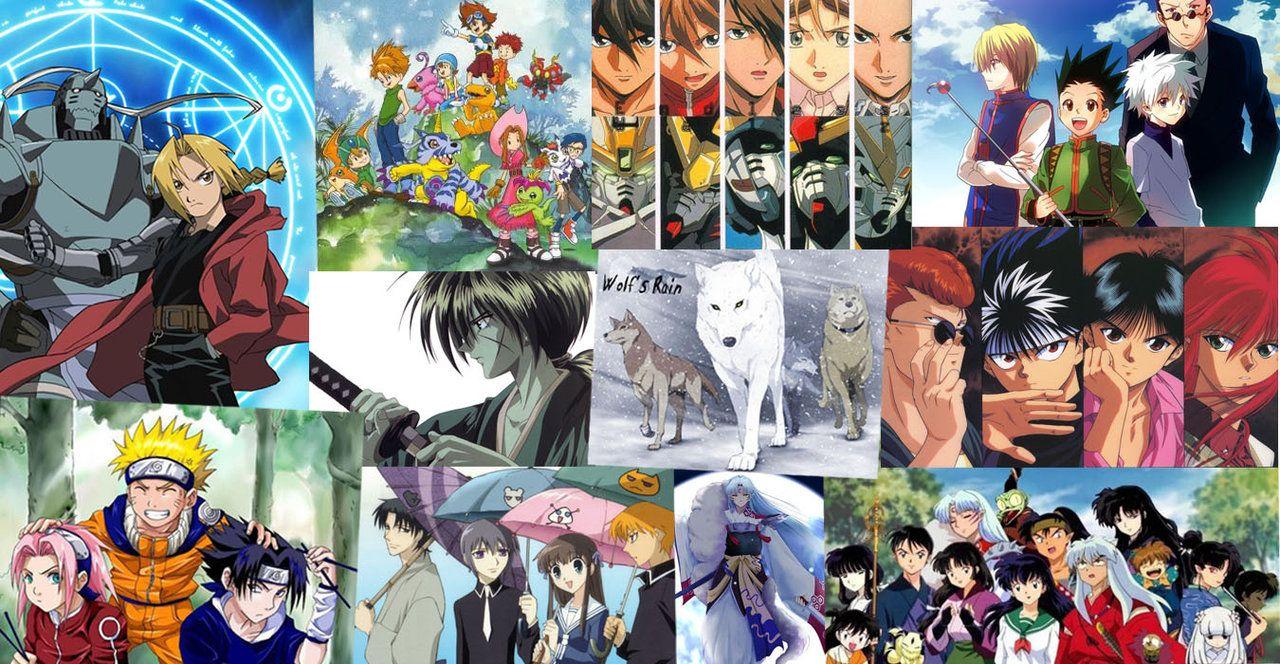 8 Anime Collage Wallpapers for iPhone and Android by Laurie Davis