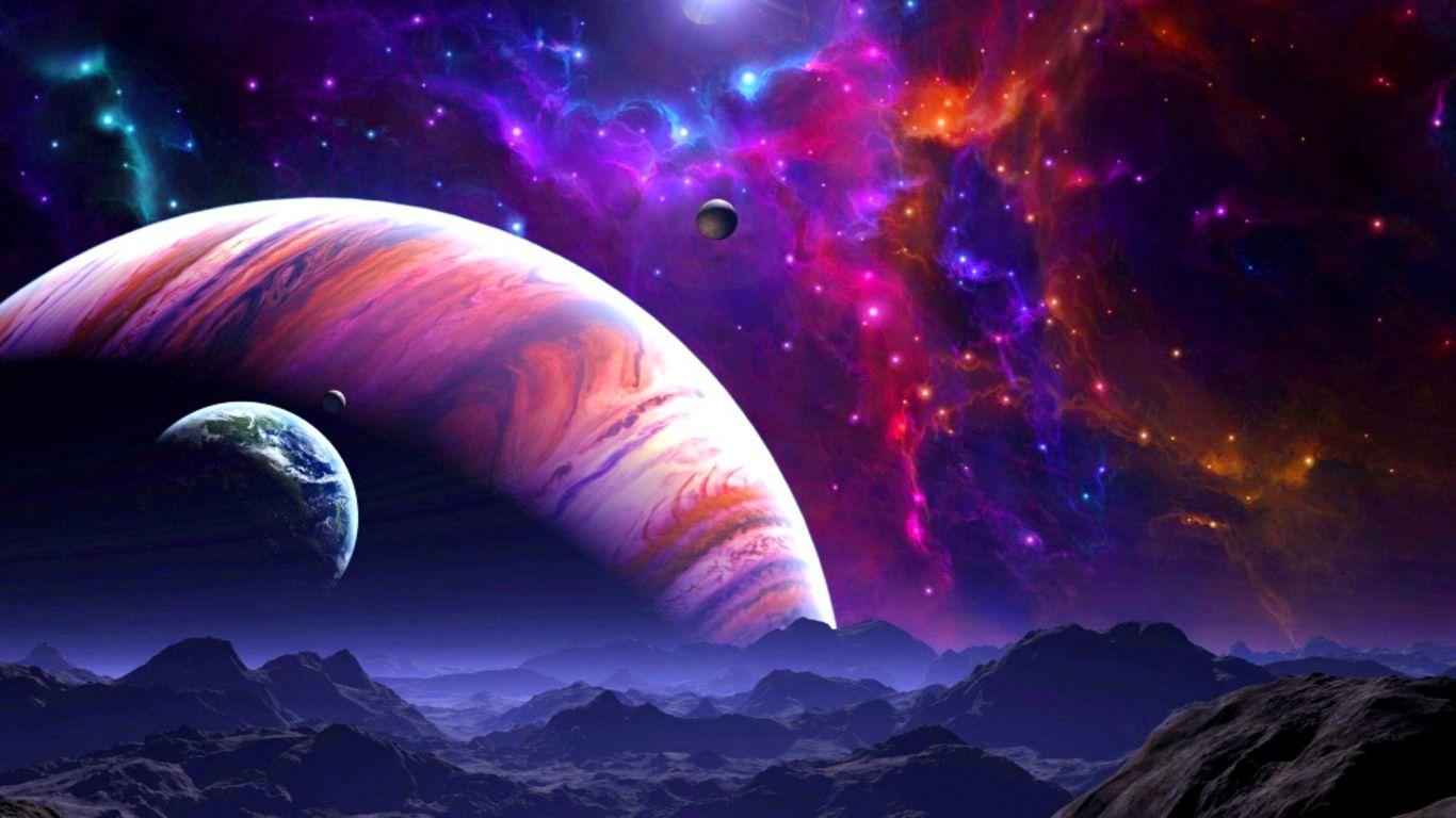 1366x768 Space Art Wallpaper HD
