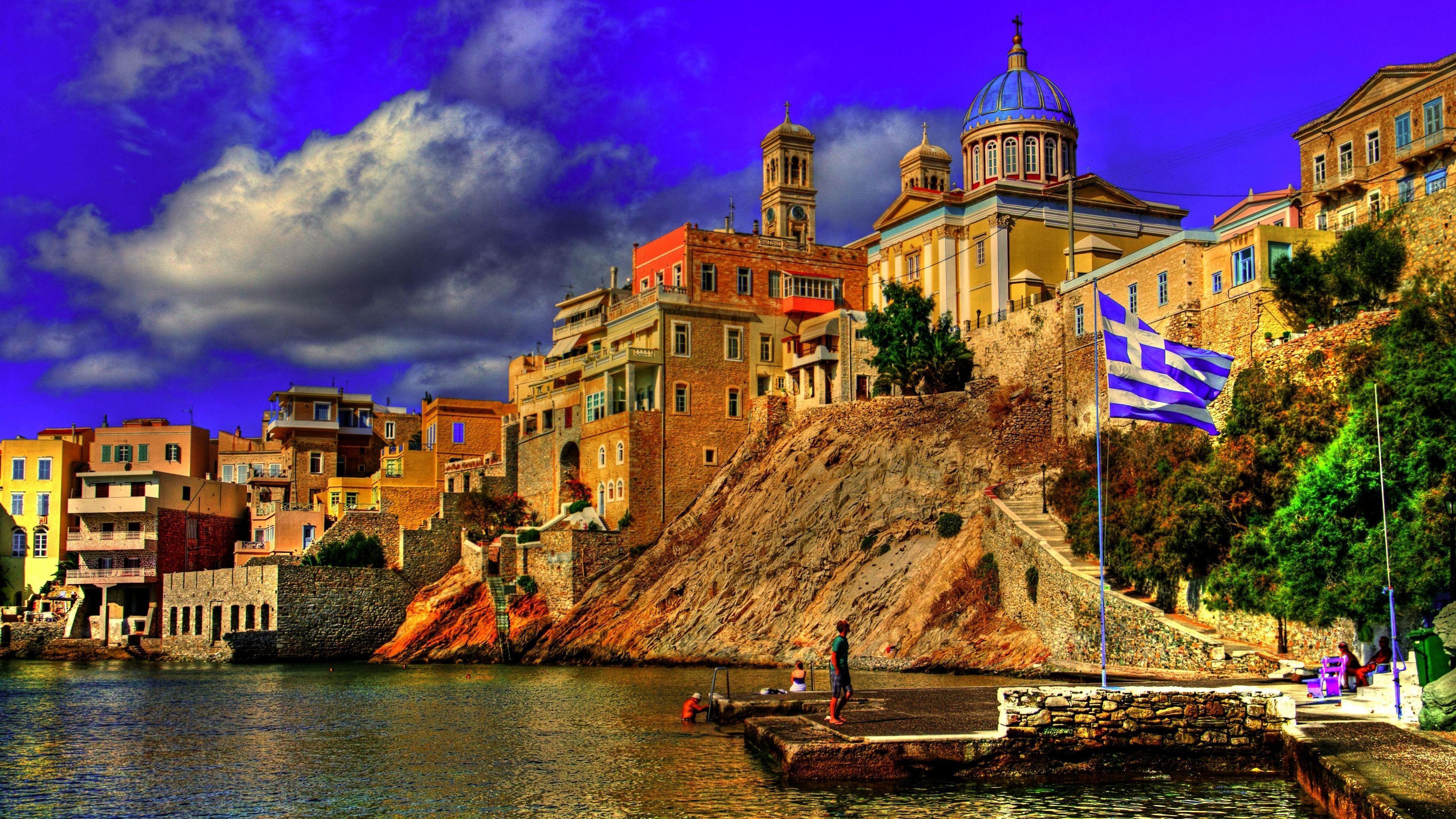 3840x2160 Greece Wallpaper HD