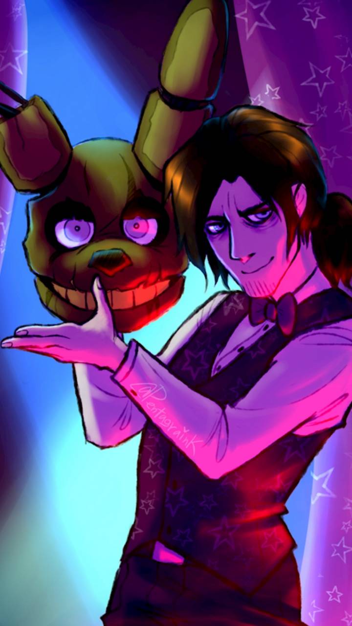 Download William Afton Five Nights At Freddy's Scary Anime Boy Wallpaper