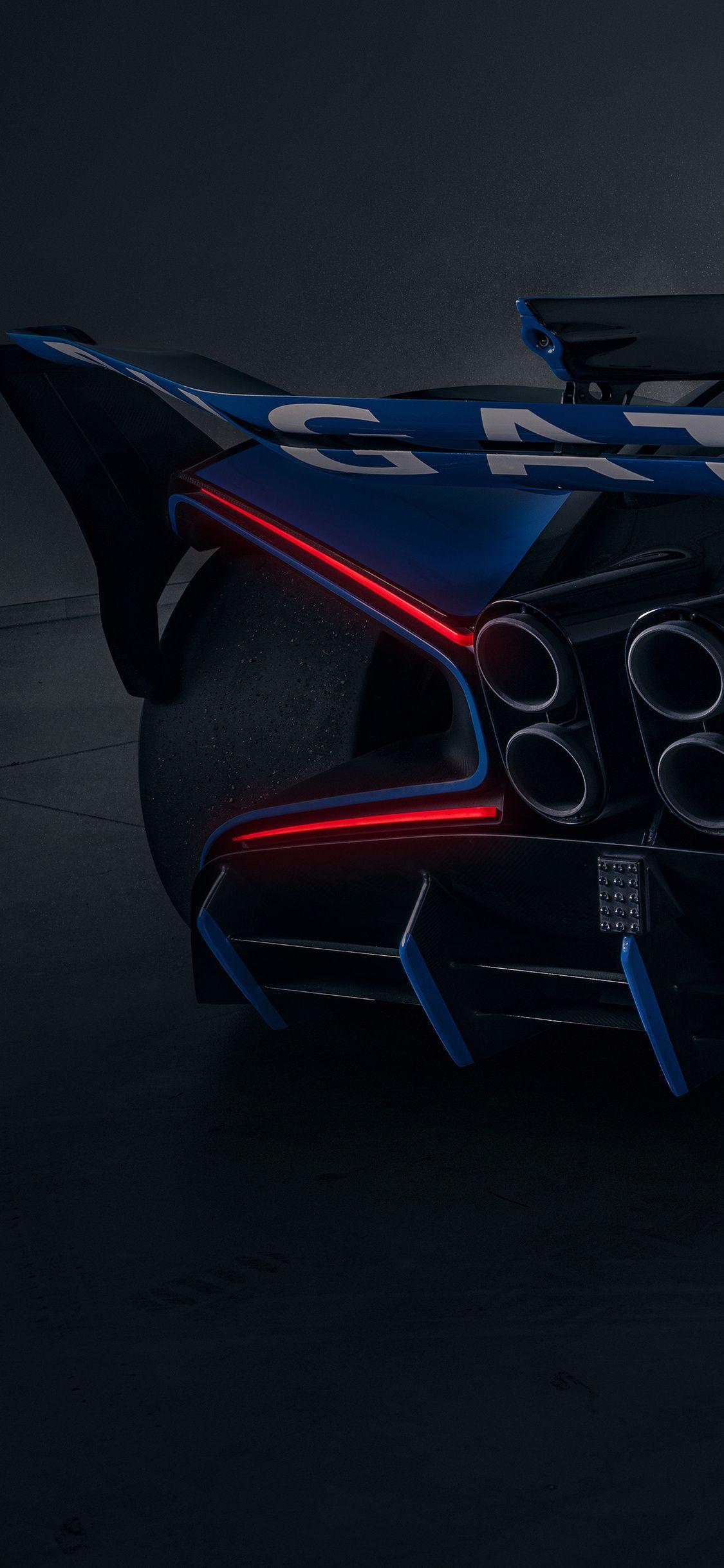 1125x2436 Bugatti Bolide 2021 Rear 5k .