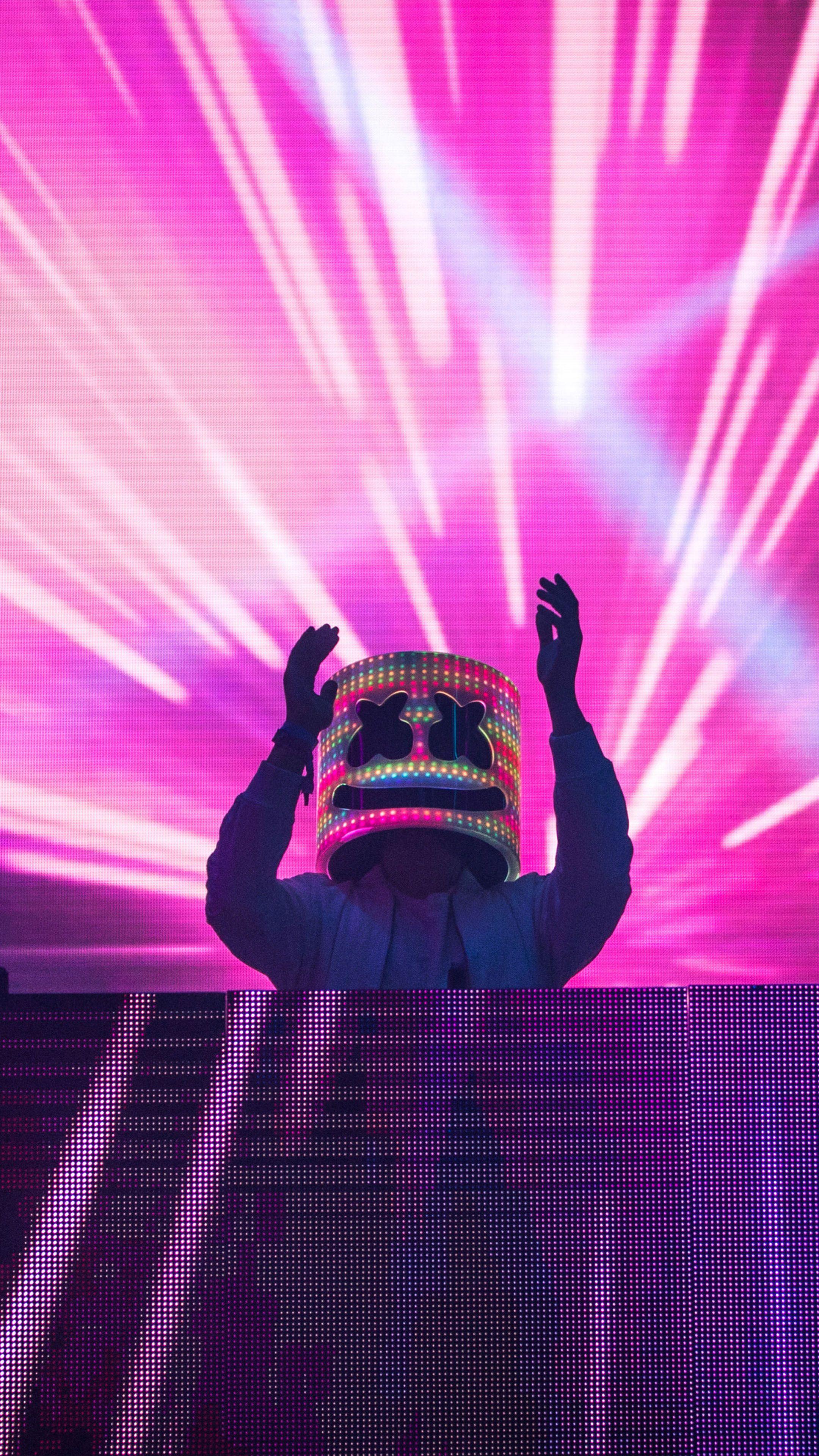 2160x3840 Marshmello Neon Lights Live 4K Ultra HD .