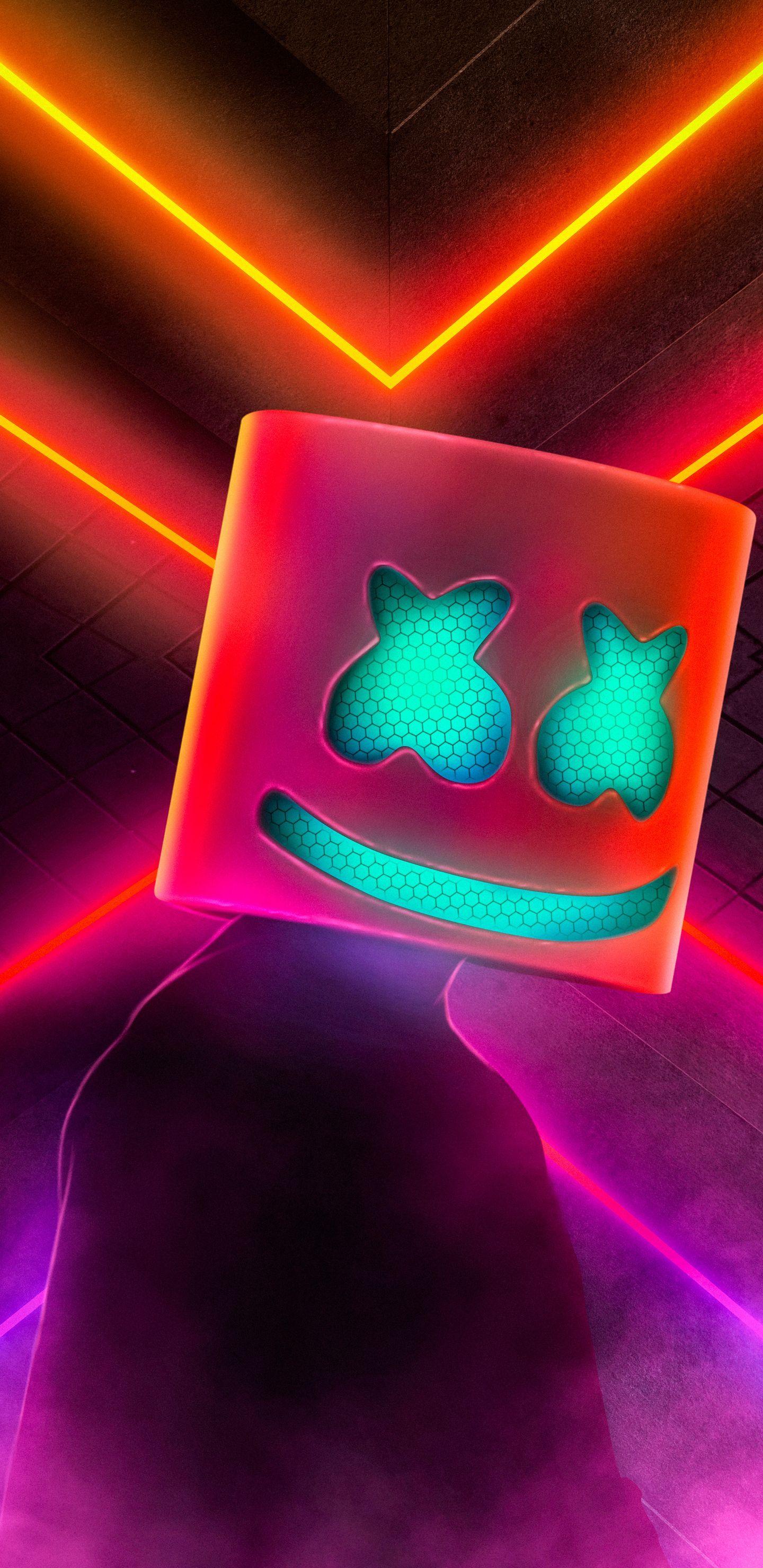 Neon Marshmello Wallpapers - Top Free Neon Marshmello Backgrounds ...