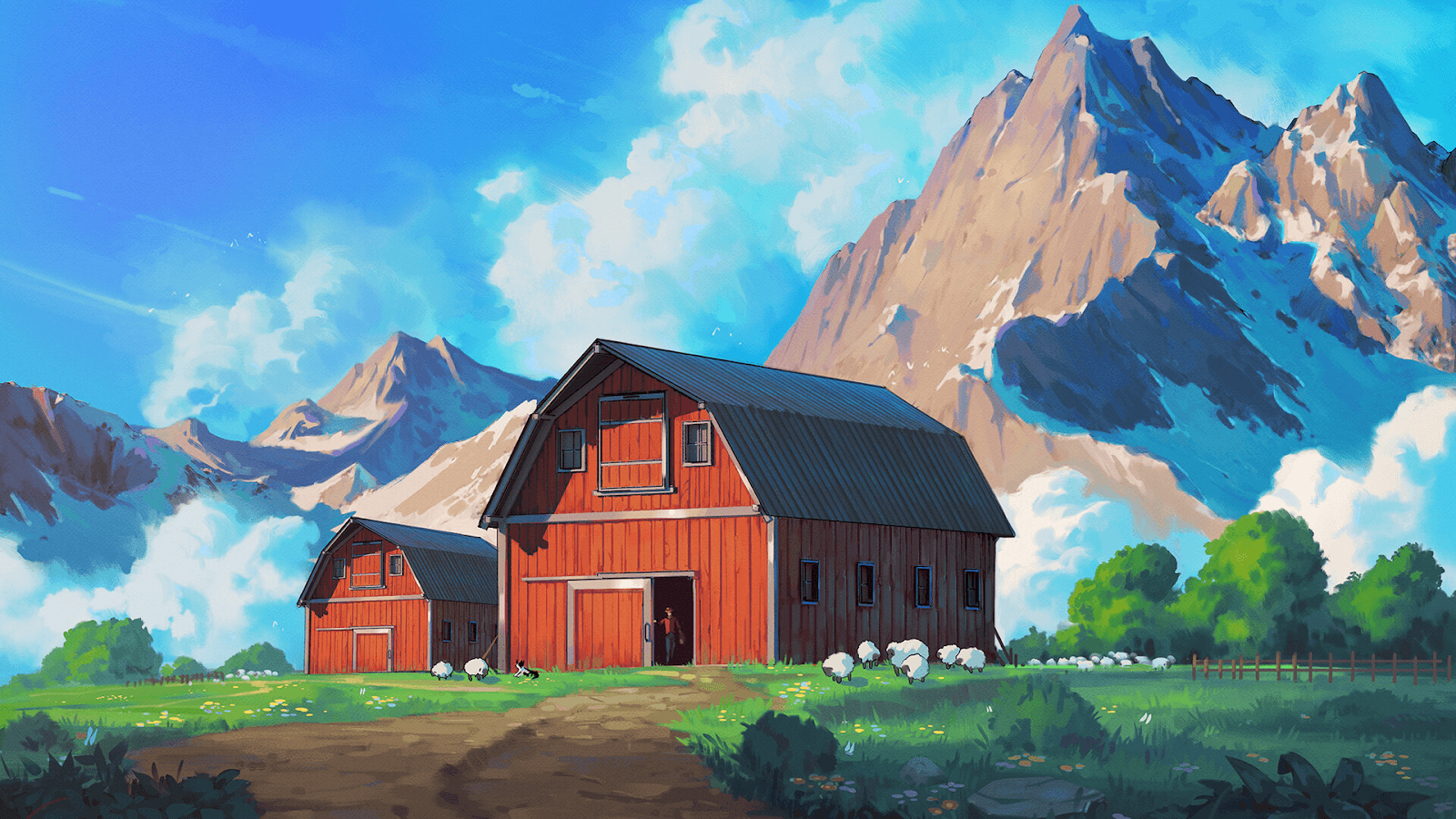 1600x900 Anime Style PC Wallpaper